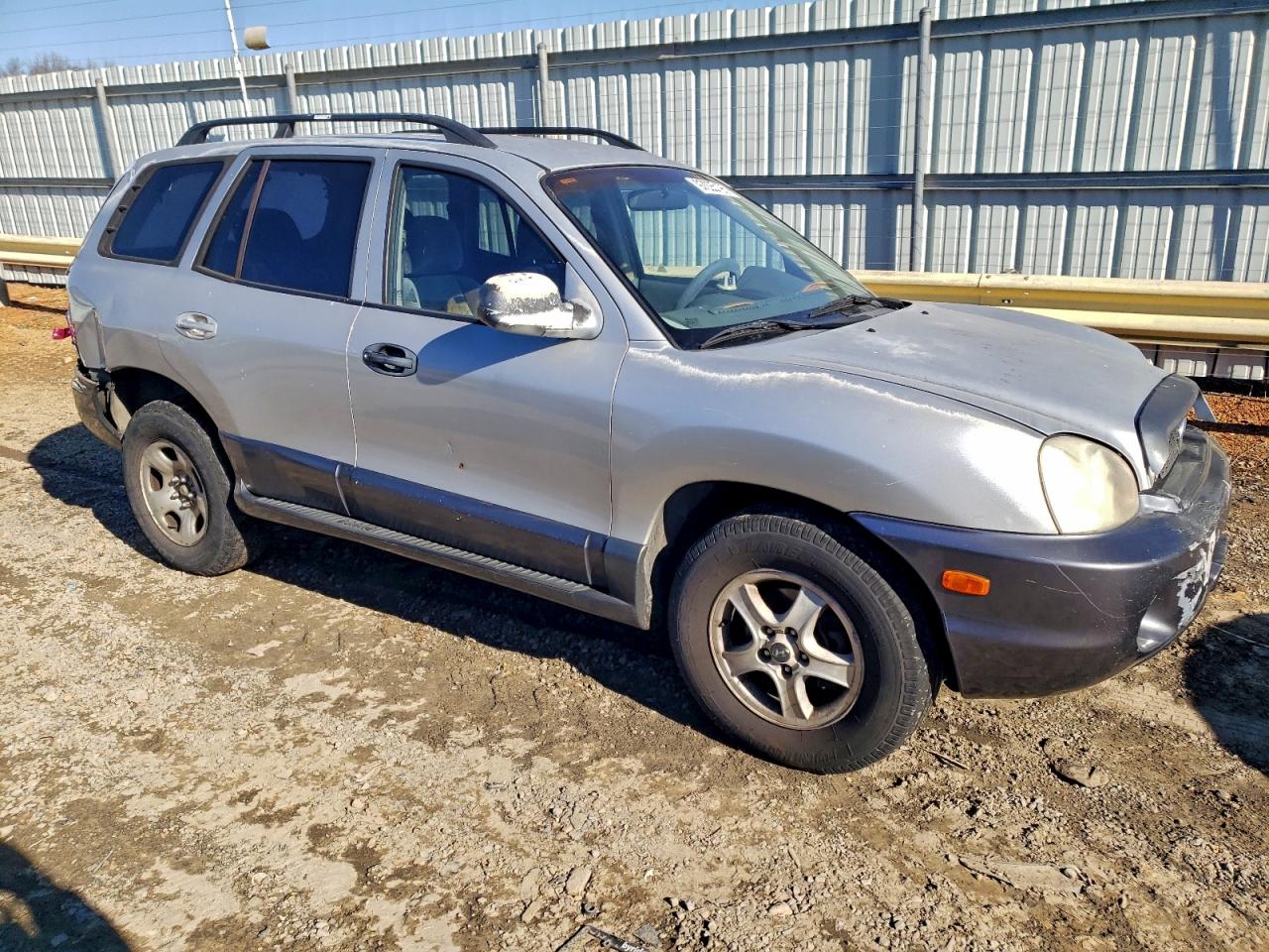 2004 Hyundai Santa Fe Gls Silver vin: KM8SC13EX4U718887