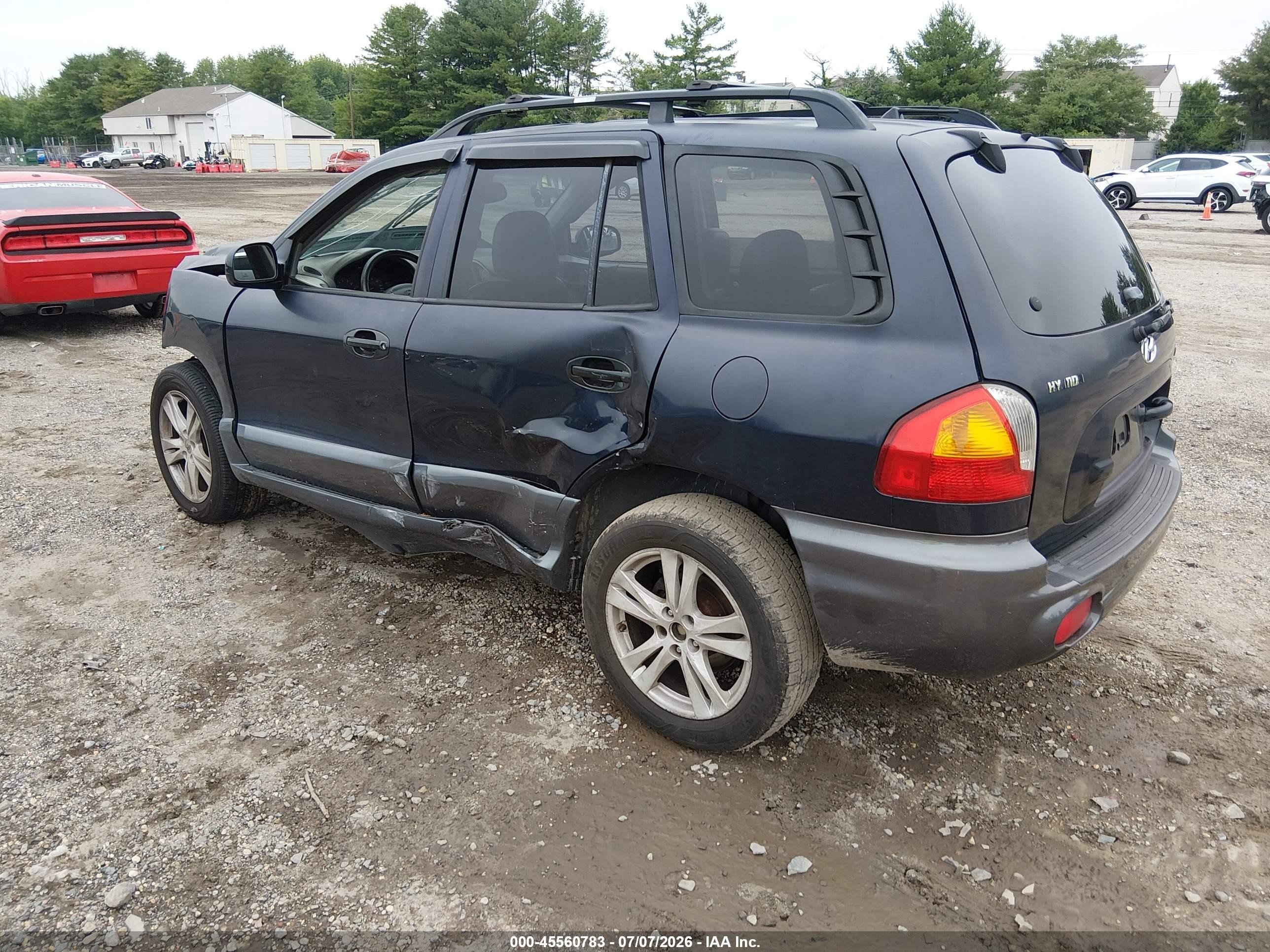 2004 Hyundai Santa Fe Gls/lx Blue vin: KM8SC13EX4U797722