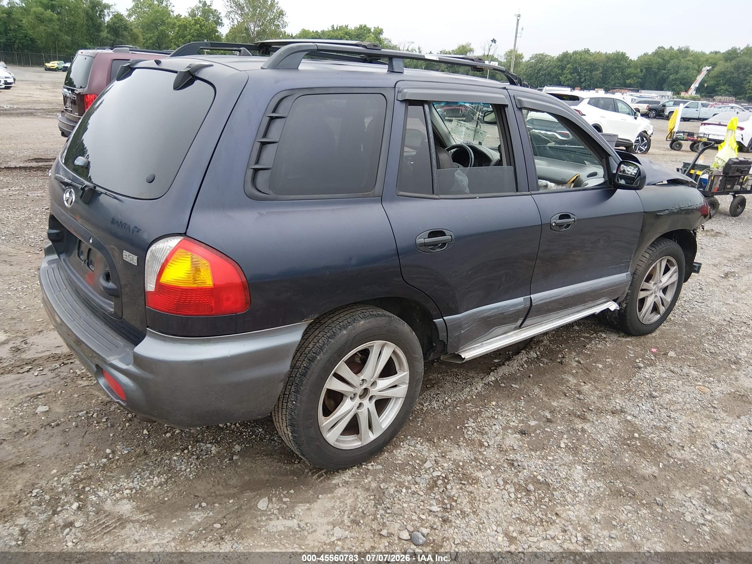 2004 Hyundai Santa Fe Gls/lx Blue vin: KM8SC13EX4U797722