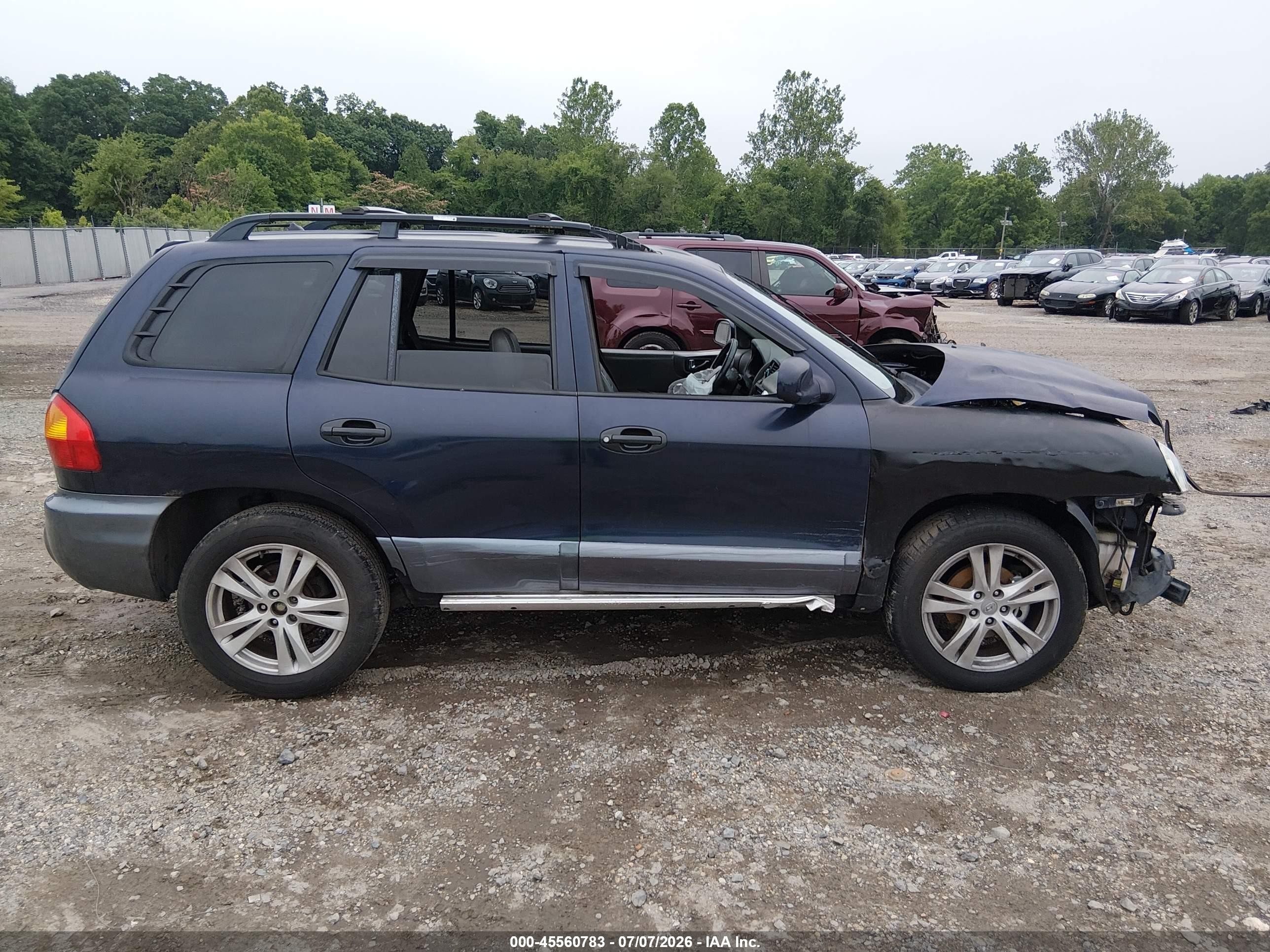 2004 Hyundai Santa Fe Gls/lx Blue vin: KM8SC13EX4U797722