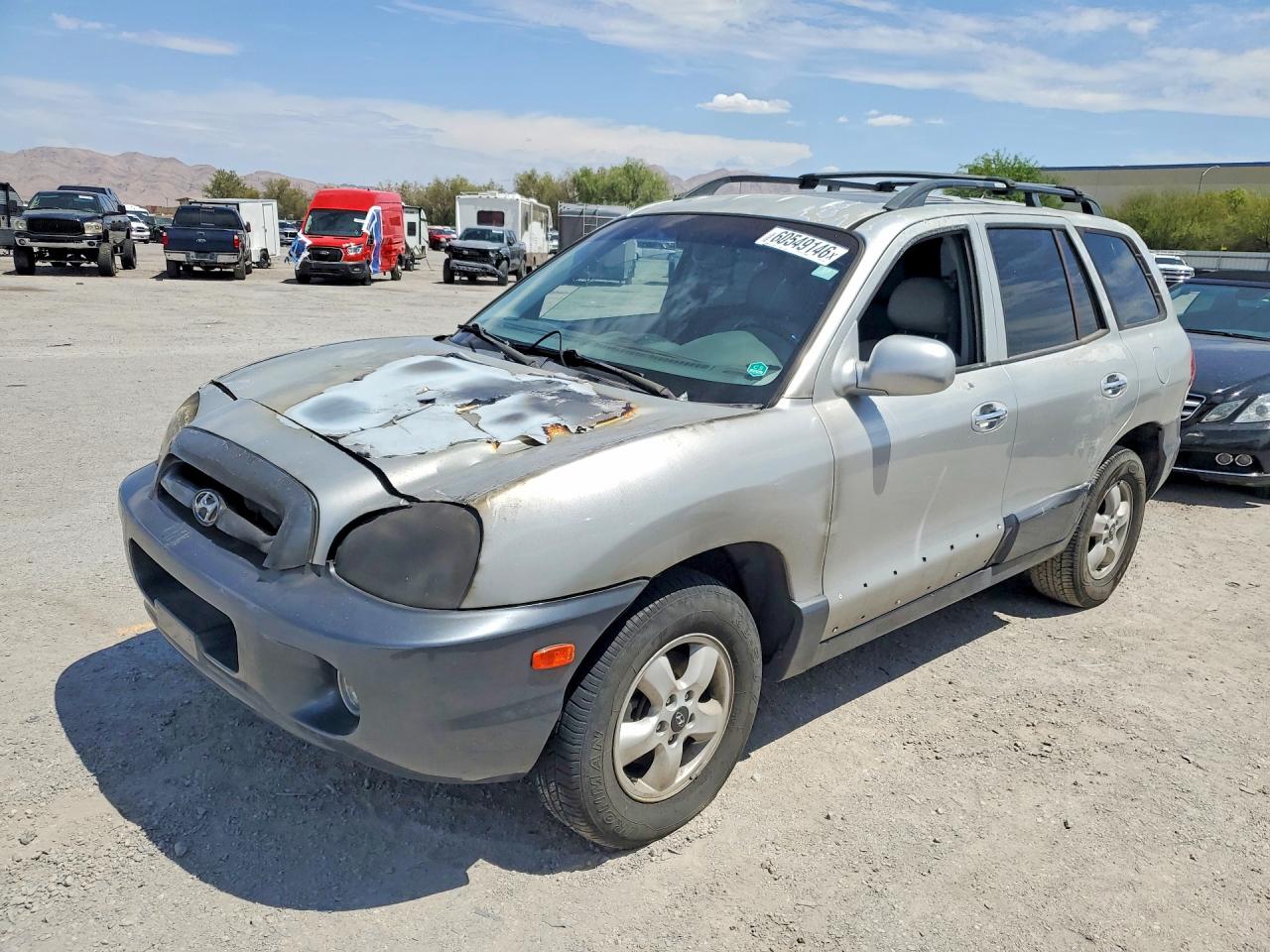2005 Hyundai Santa Fe Gls Silver vin: KM8SC13EX5U901580
