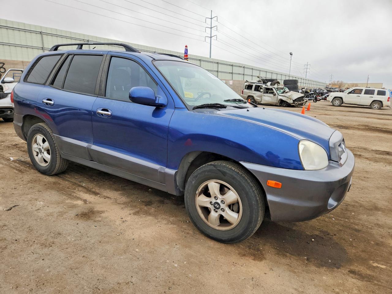 2006 Hyundai Santa Fe Gls Blue vin: KM8SC13EX6U088971