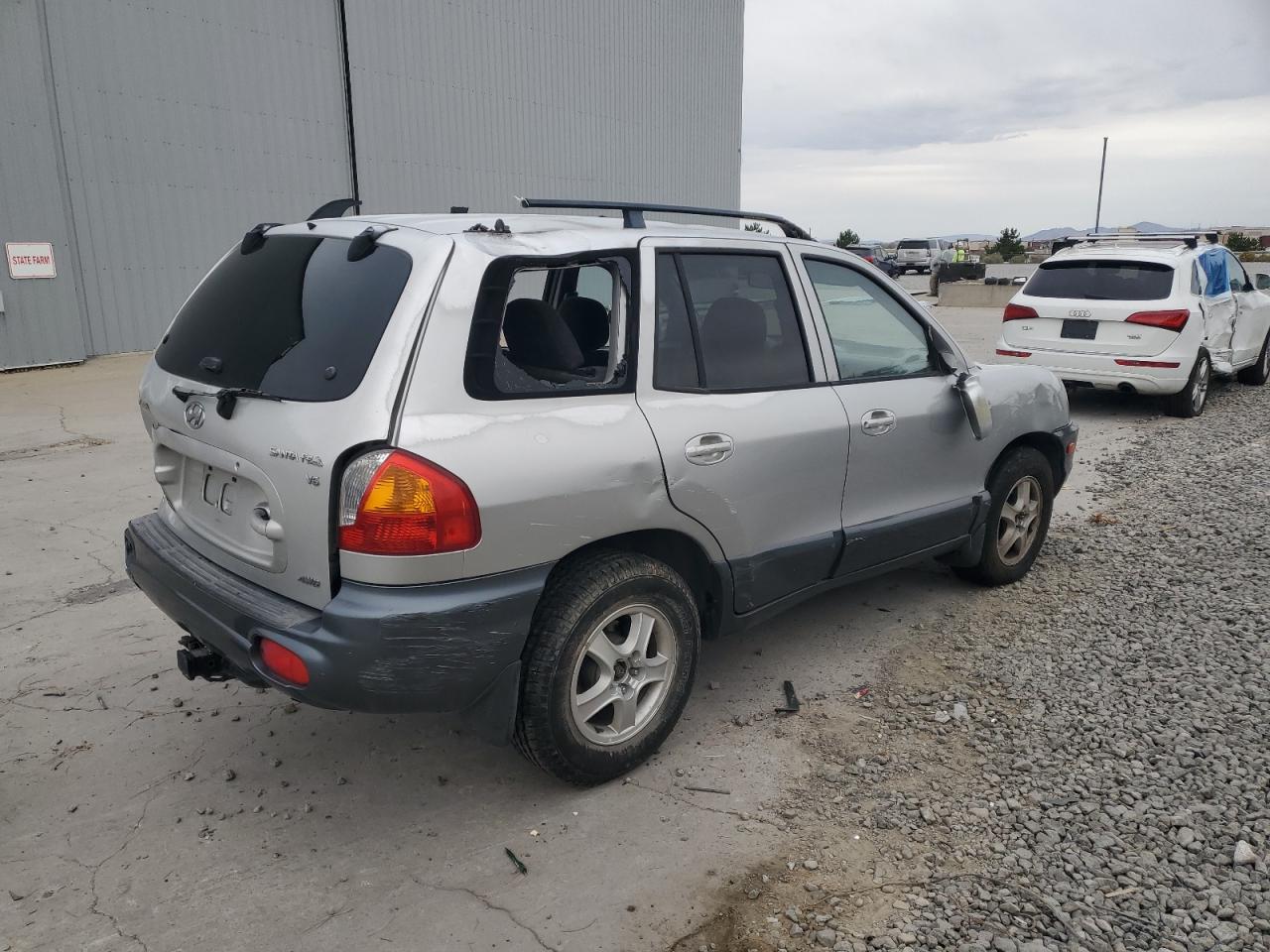 2002 Hyundai Santa Fe Gls Silver vin: KM8SC73D02U243239