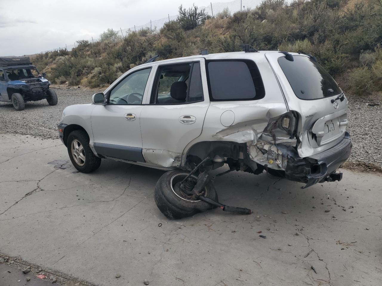 2002 Hyundai Santa Fe Gls Silver vin: KM8SC73D02U243239