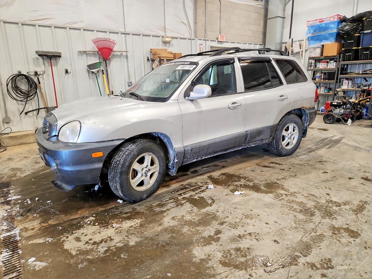2002 Hyundai Santa Fe Gls Silver vin: KM8SC73D02U309823