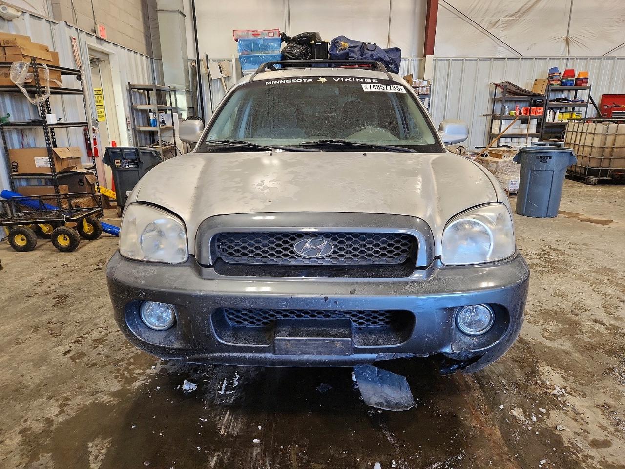 2002 Hyundai Santa Fe Gls Silver vin: KM8SC73D02U309823