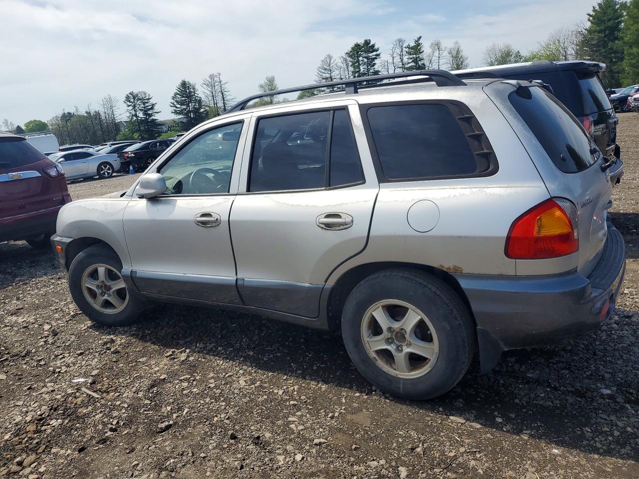 2003 Hyundai Santa Fe Silver vin: KM8SC73D03U410314