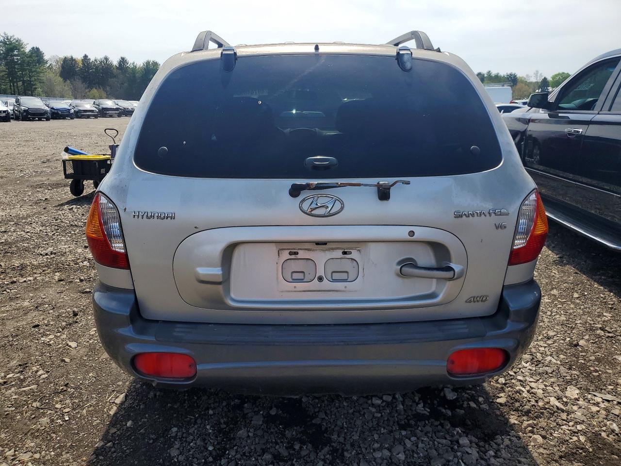 2003 Hyundai Santa Fe Silver vin: KM8SC73D03U410314