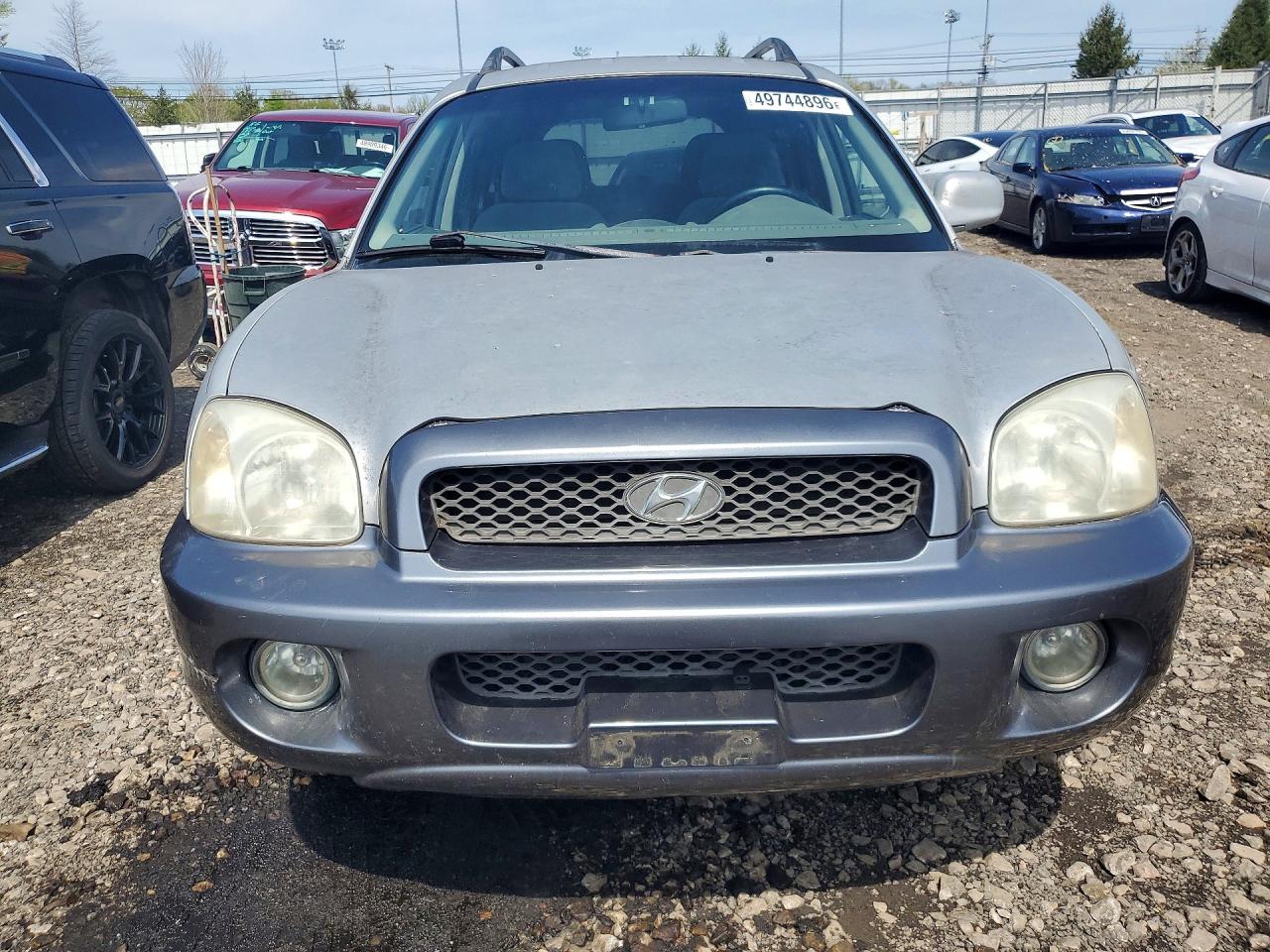 2003 Hyundai Santa Fe Silver vin: KM8SC73D03U410314