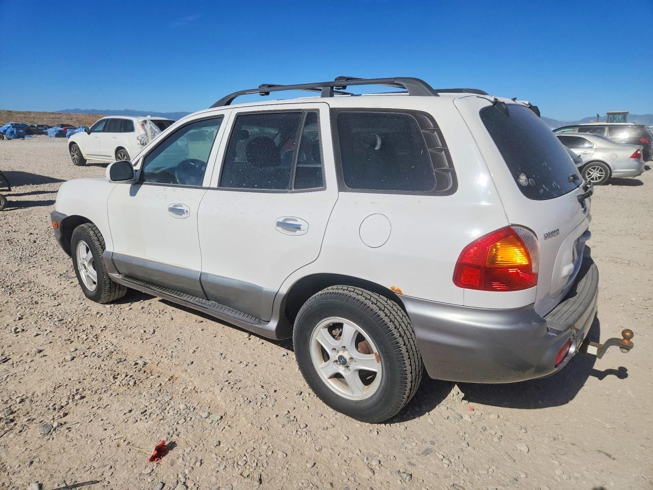 2003 Hyundai Santa Fe Gls White vin: KM8SC73D03U416078