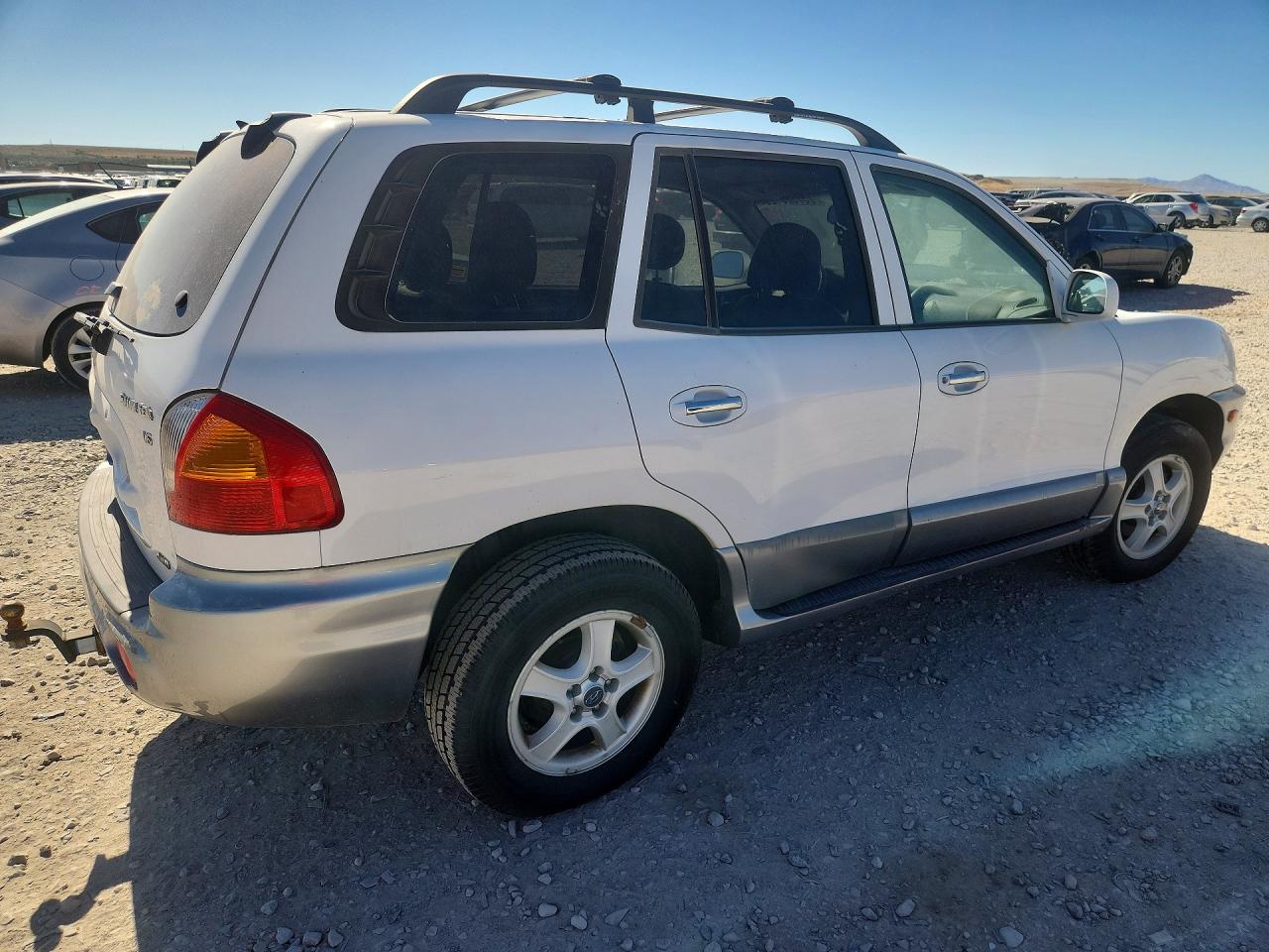 2003 Hyundai Santa Fe Gls White vin: KM8SC73D03U416078