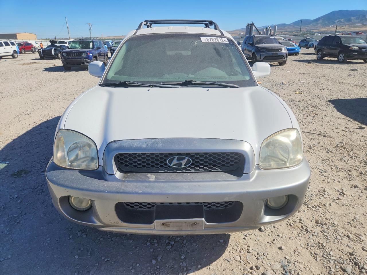 2003 Hyundai Santa Fe Gls White vin: KM8SC73D03U416078