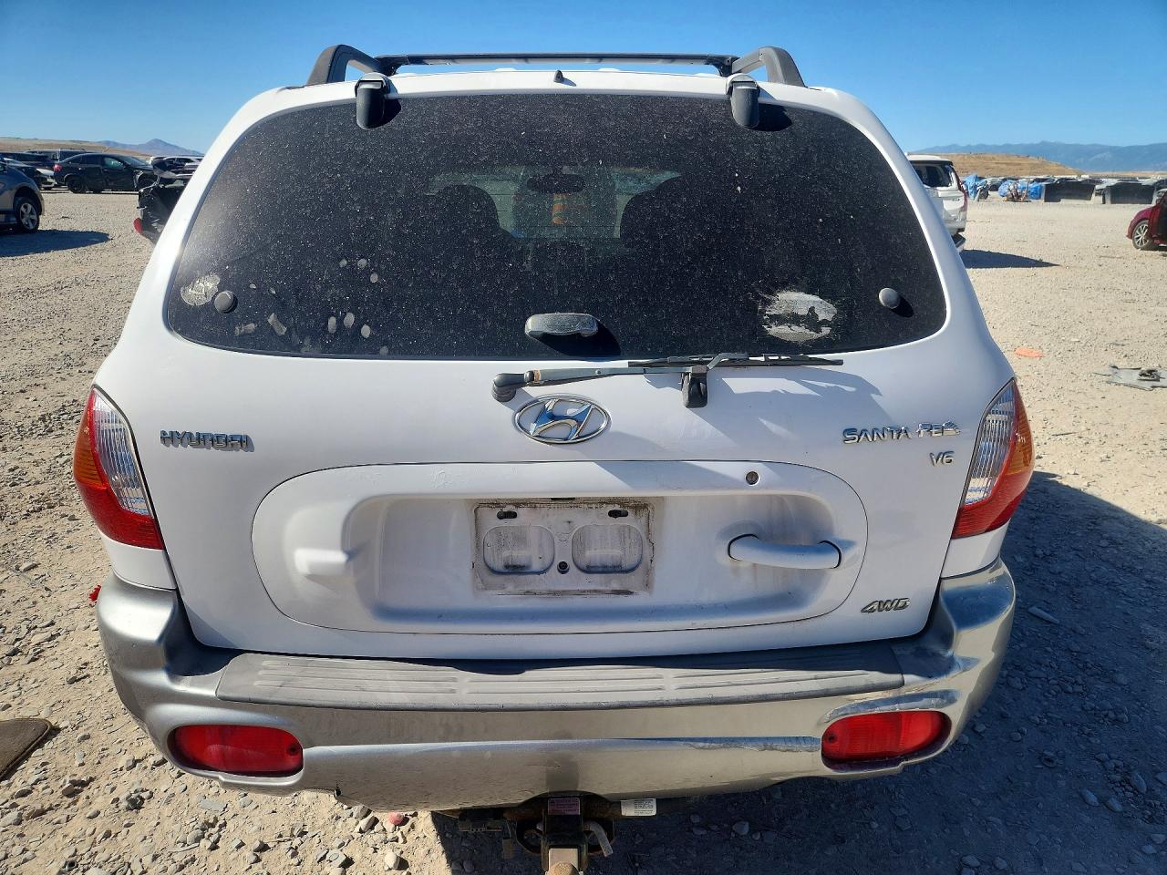 2003 Hyundai Santa Fe Gls White vin: KM8SC73D03U416078