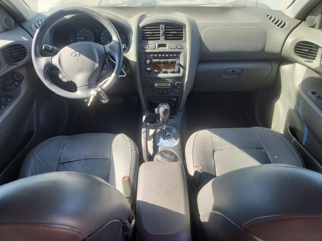 2003 Hyundai Santa Fe Gls White vin: KM8SC73D03U416078