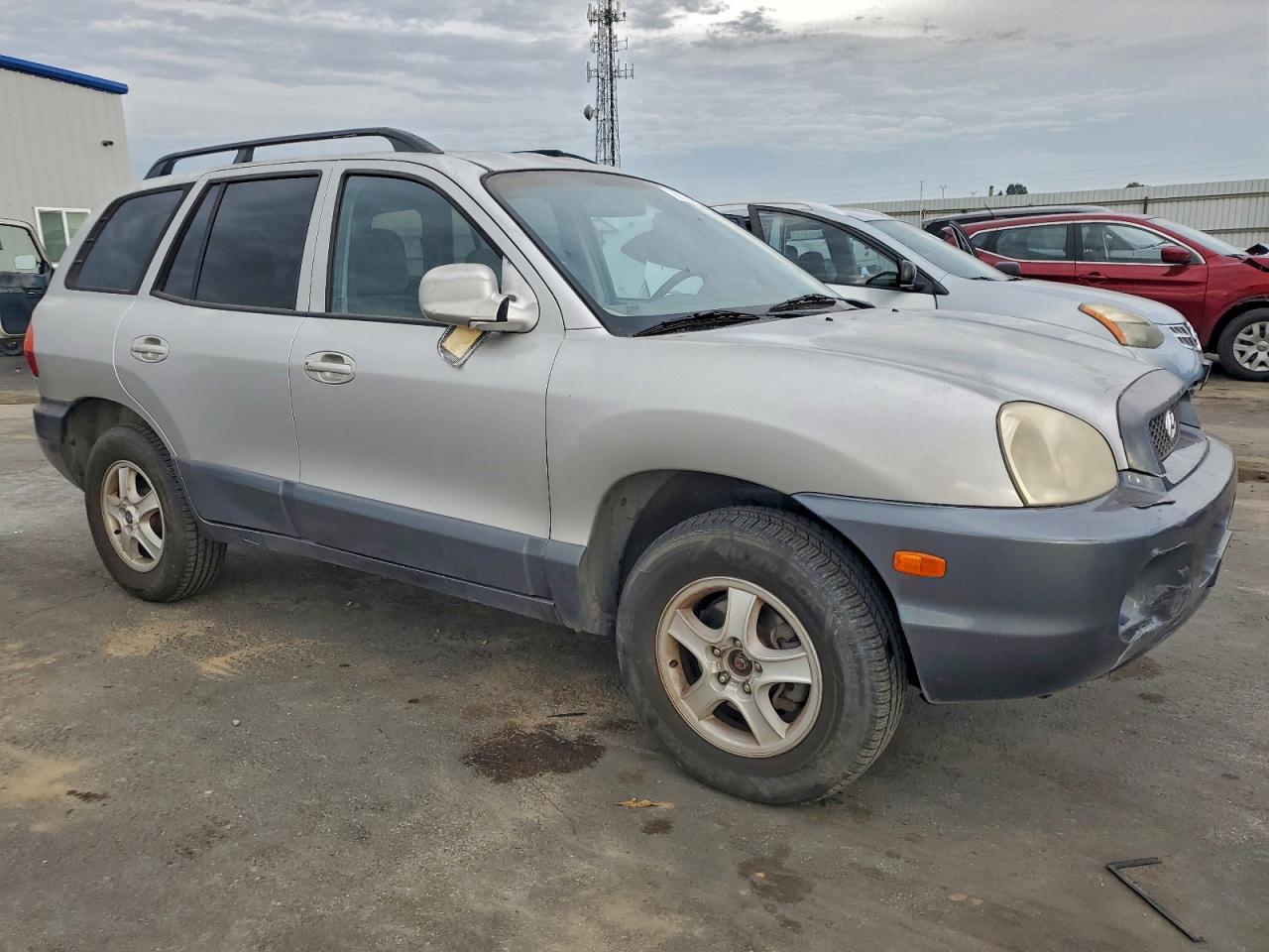 2003 Hyundai Santa Fe Gls Silver vin: KM8SC73D03U447511