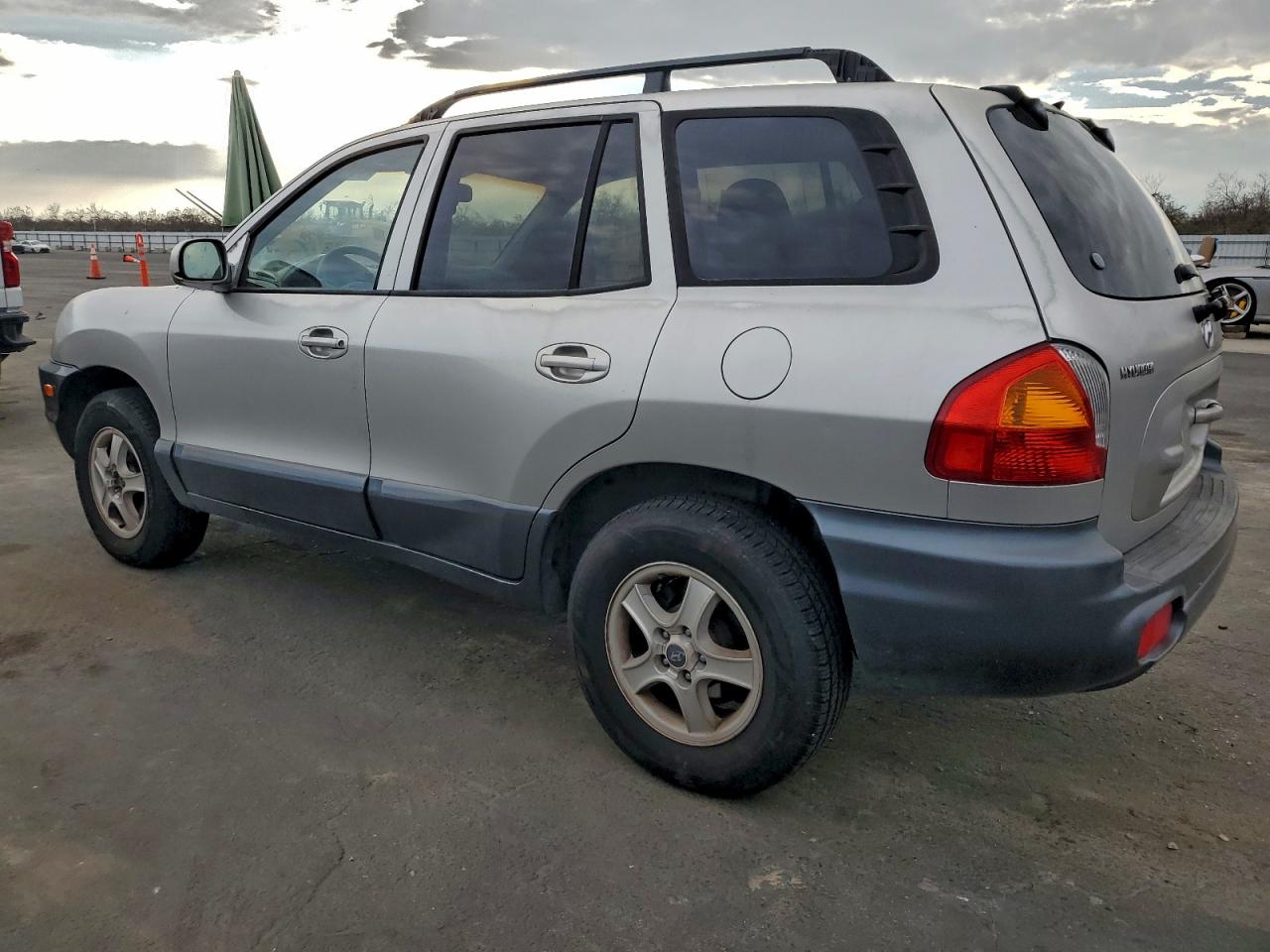 2003 Hyundai Santa Fe Gls Silver vin: KM8SC73D03U447511