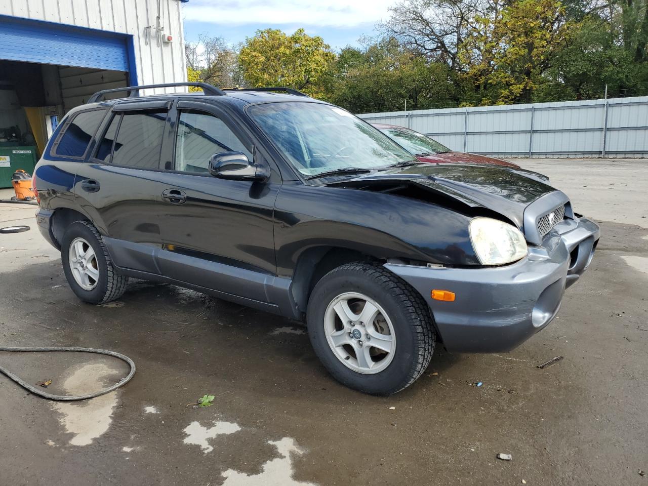 2003 Hyundai Santa Fe Gls Black vin: KM8SC73D03U536463
