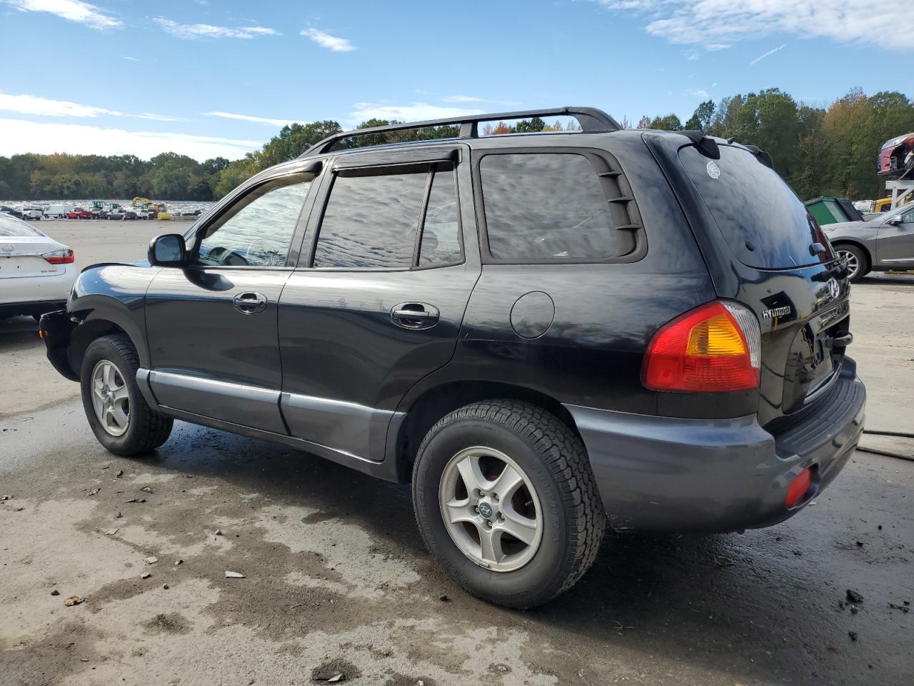 2003 Hyundai Santa Fe Gls Black vin: KM8SC73D03U536463