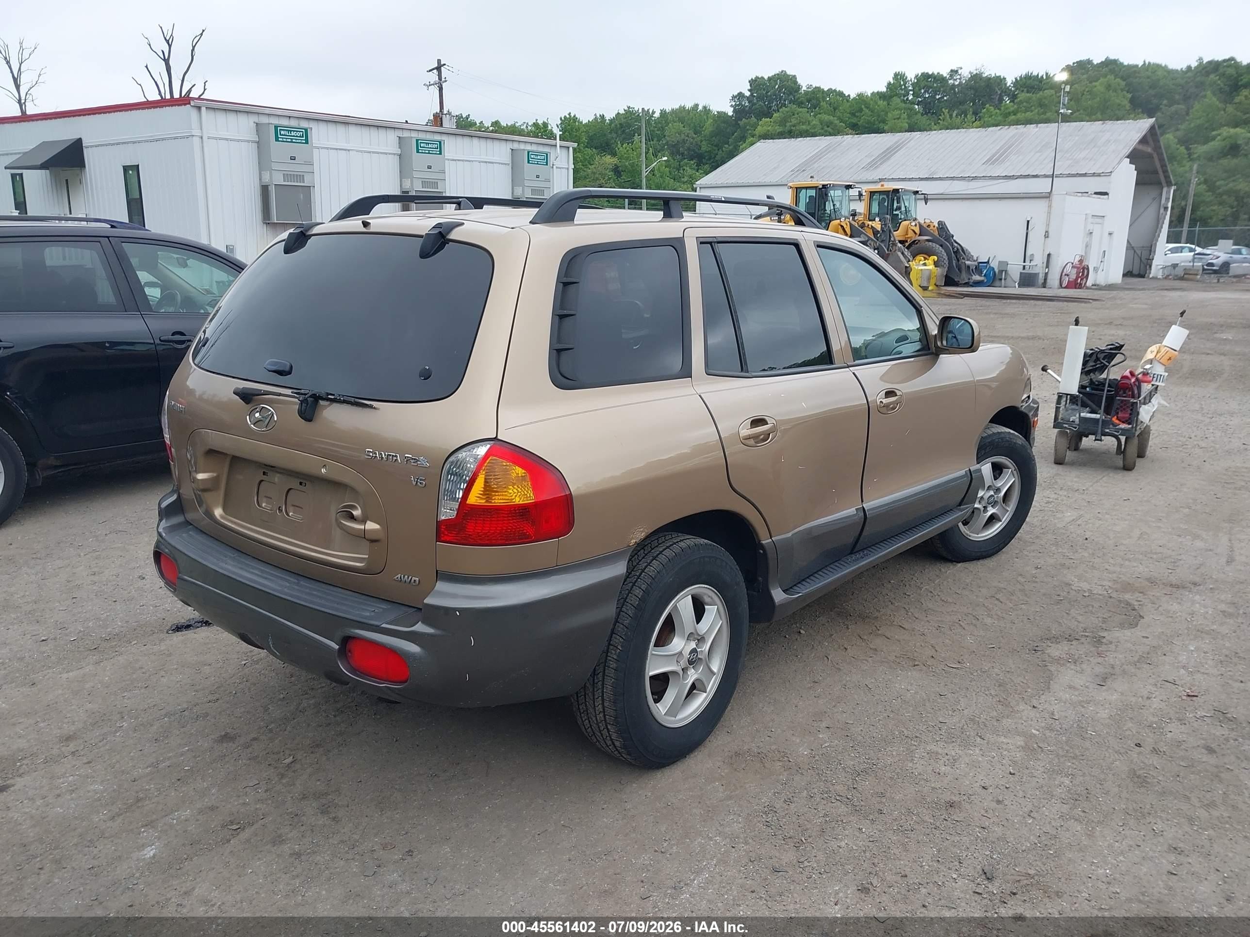 2004 Hyundai Santa Fe Gls Желто-коричневый vin: KM8SC73D04U742464
