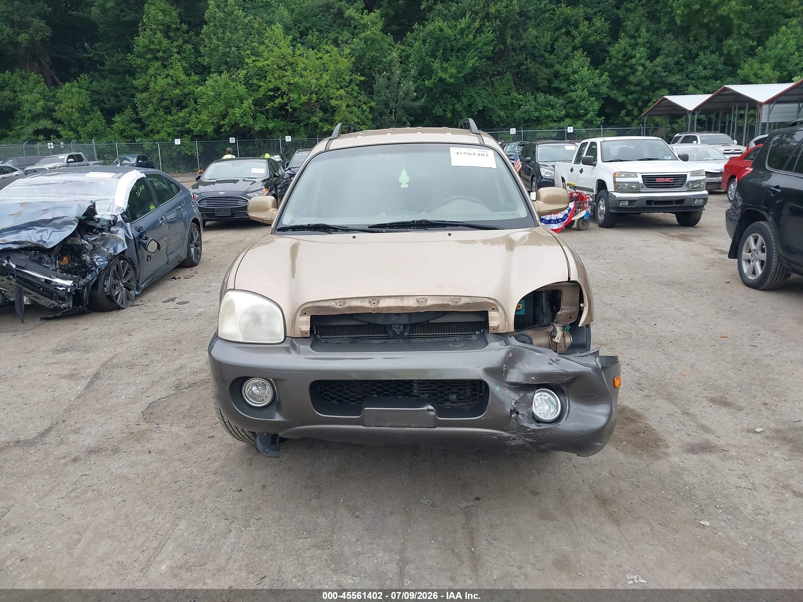 2004 Hyundai Santa Fe Gls Желто-коричневый vin: KM8SC73D04U742464