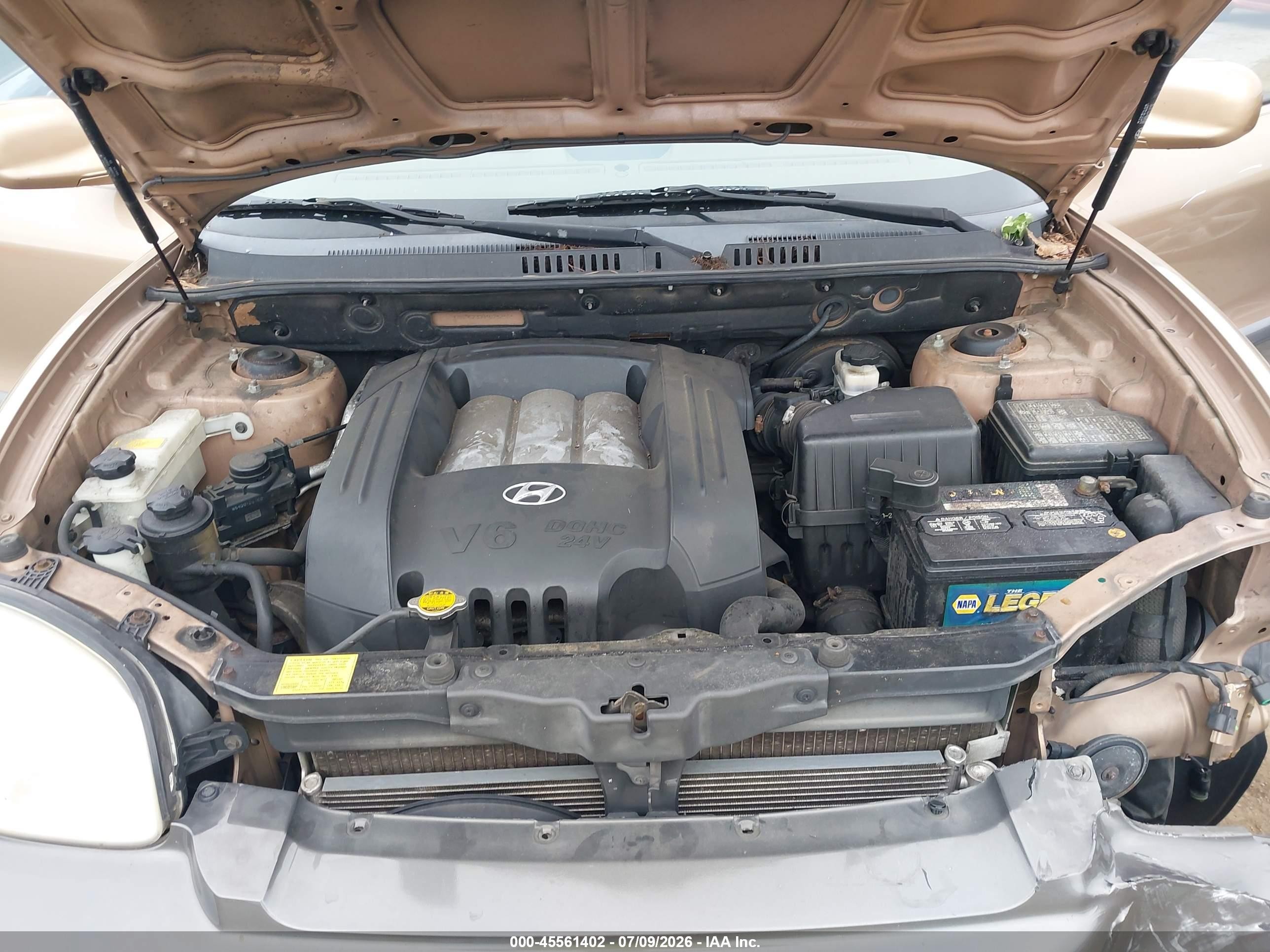 2004 Hyundai Santa Fe Gls Желто-коричневый vin: KM8SC73D04U742464
