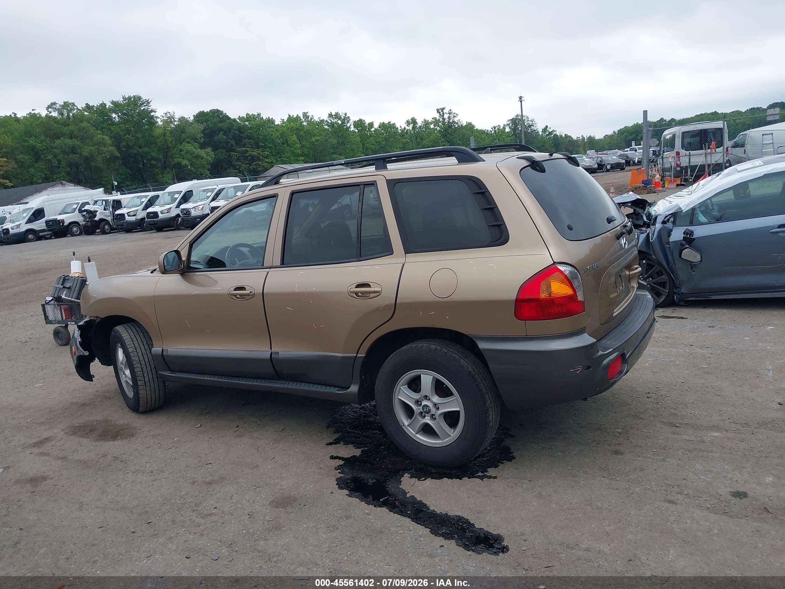 2004 Hyundai Santa Fe Gls Желто-коричневый vin: KM8SC73D04U742464
