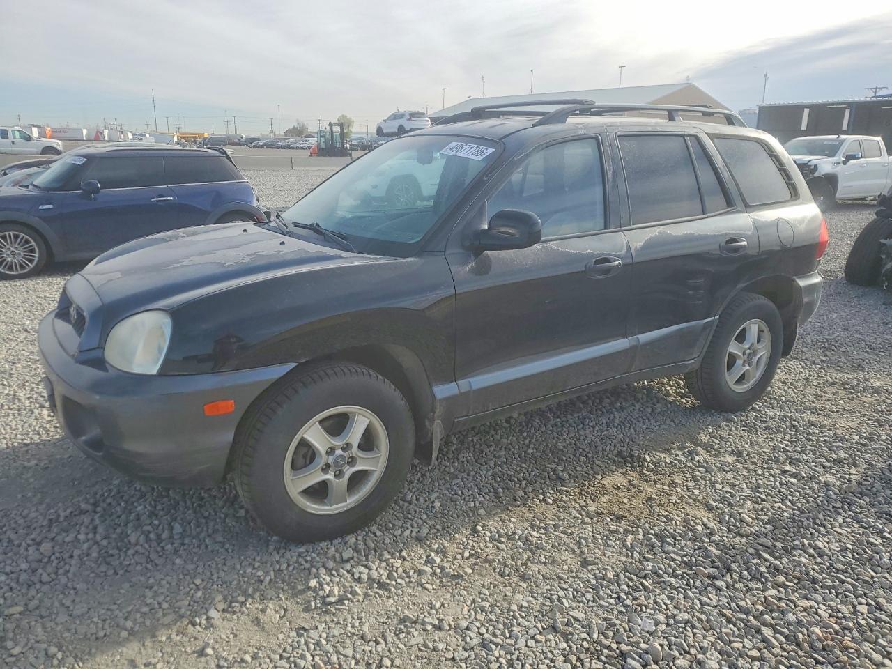 2002 Hyundai Santa Fe Gls Black vin: KM8SC73D12U149225