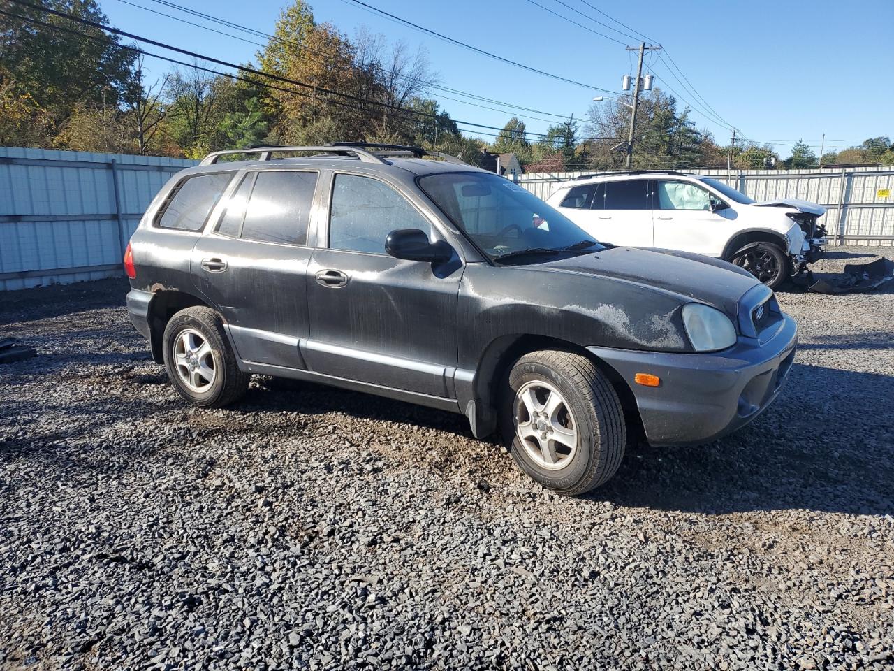 2002 Hyundai Santa Fe Gls Black vin: KM8SC73D12U154537