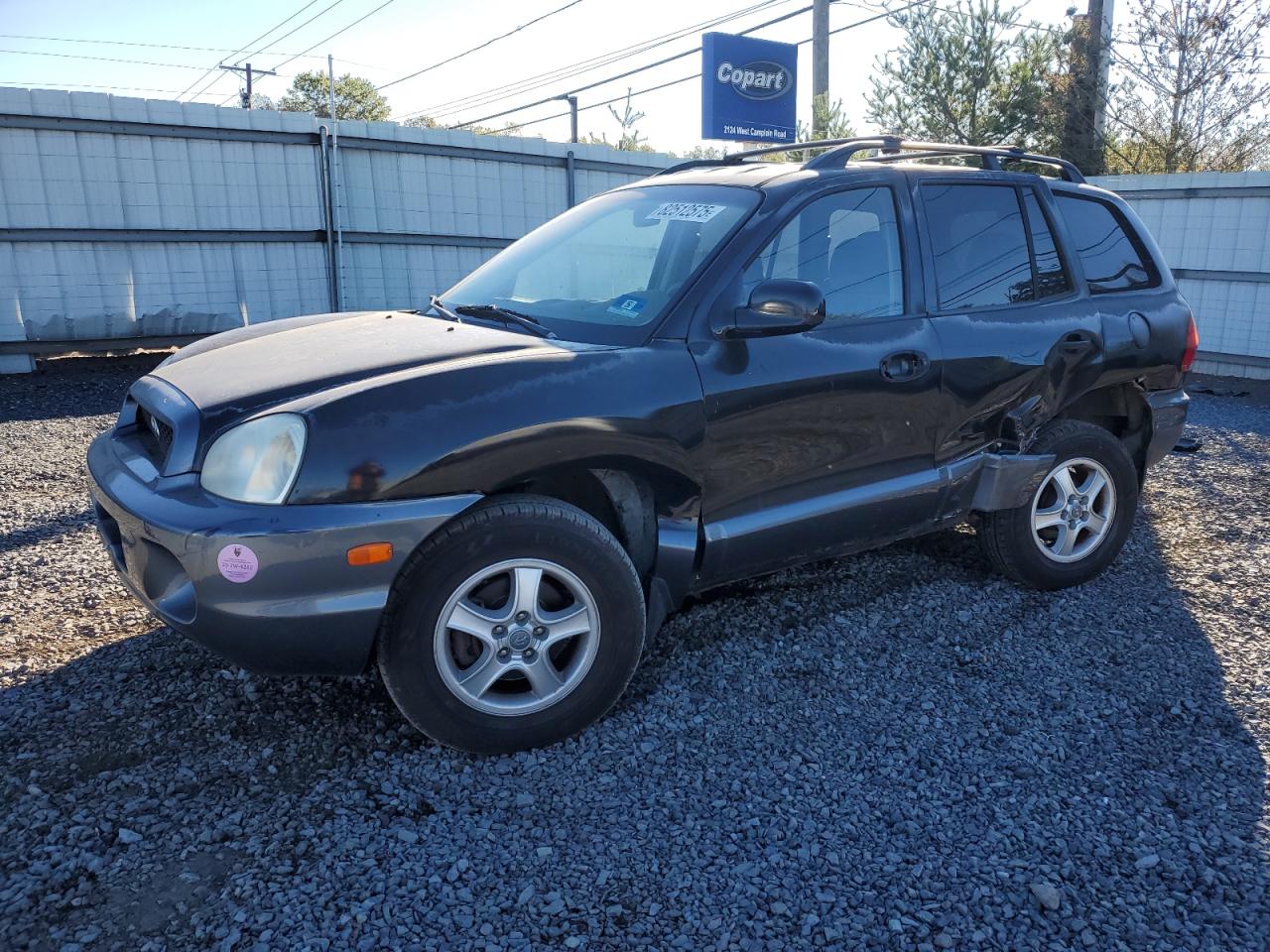 2002 Hyundai Santa Fe Gls Black vin: KM8SC73D12U154537