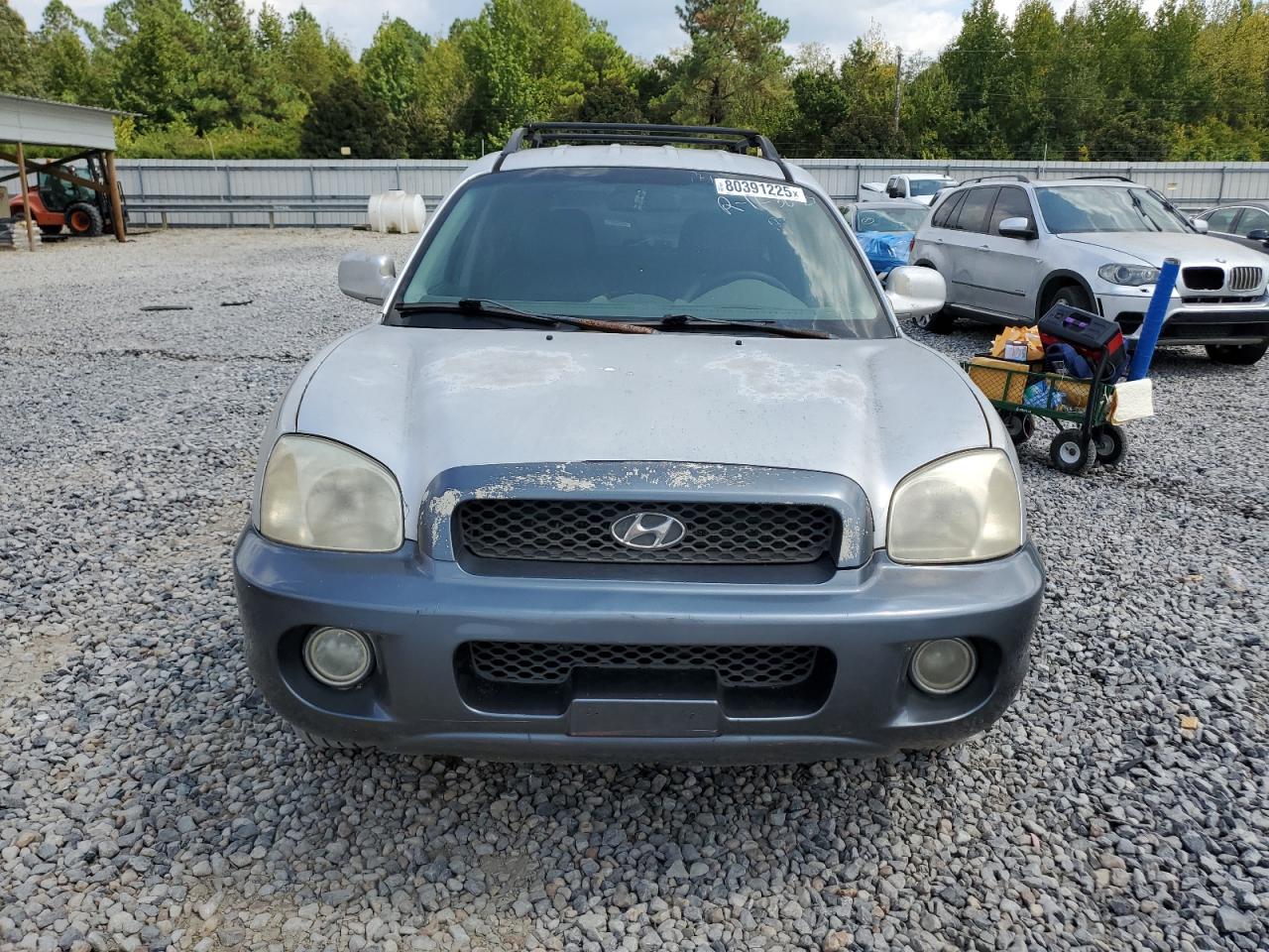 2002 Hyundai Santa Fe Gls Silver vin: KM8SC73D12U247042