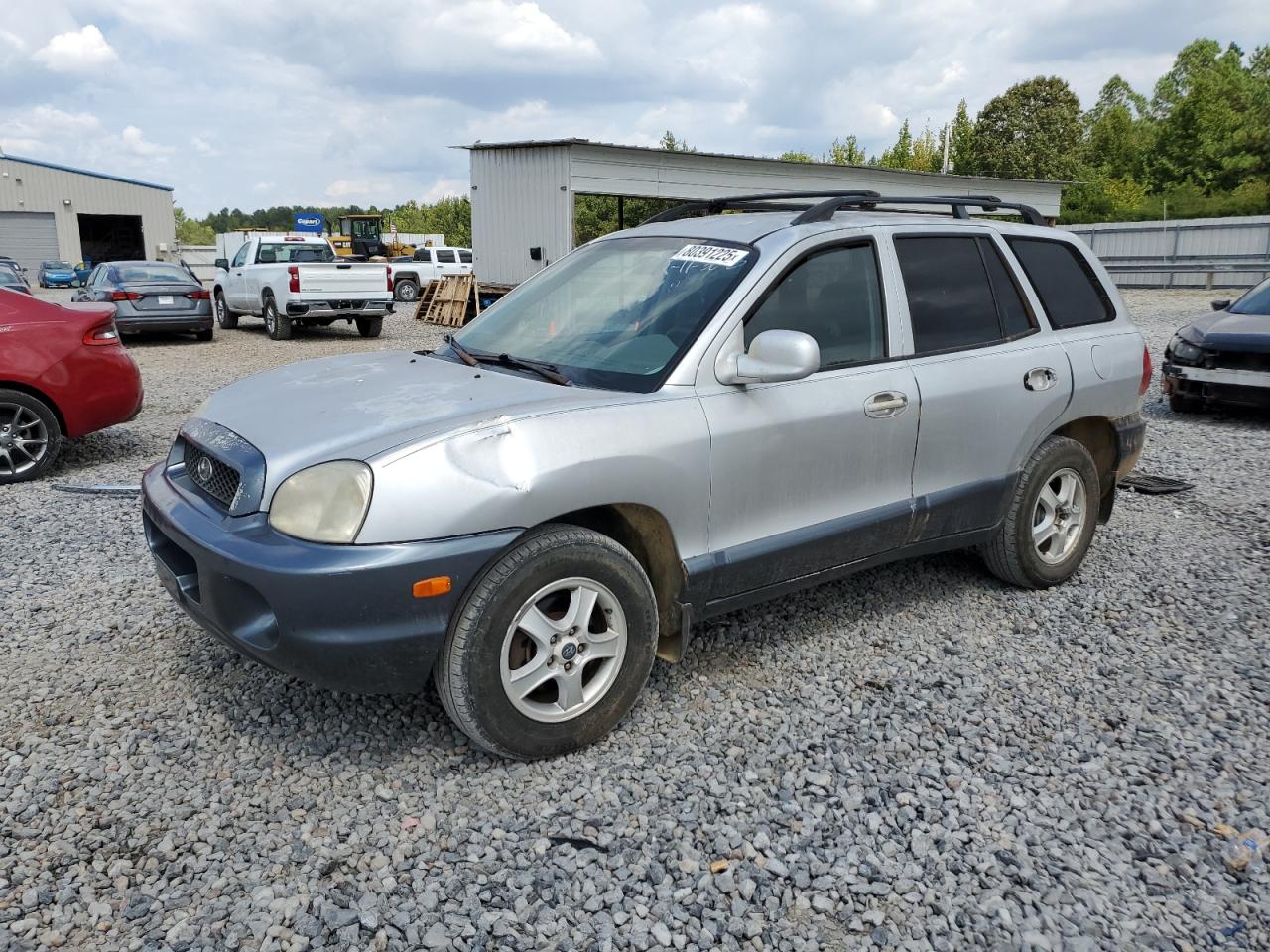 2002 Hyundai Santa Fe Gls Silver vin: KM8SC73D12U247042