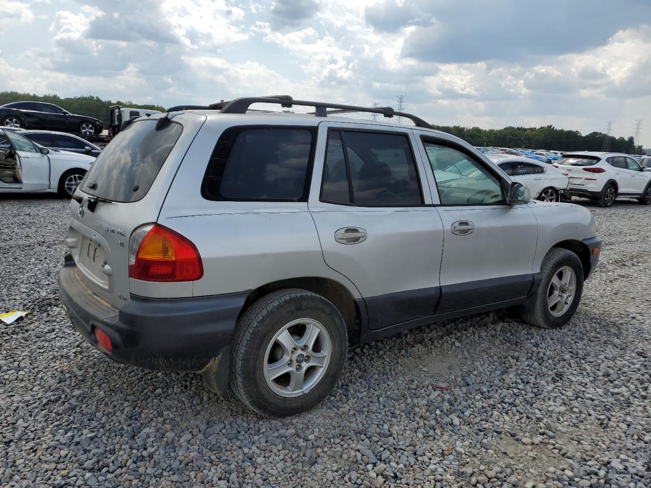 2002 Hyundai Santa Fe Gls Silver vin: KM8SC73D12U247042