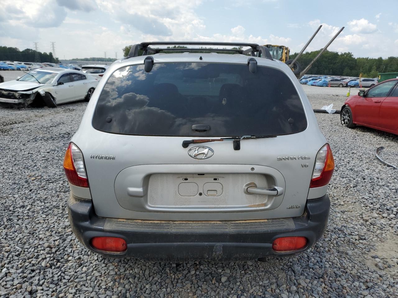 2002 Hyundai Santa Fe Gls Silver vin: KM8SC73D12U247042