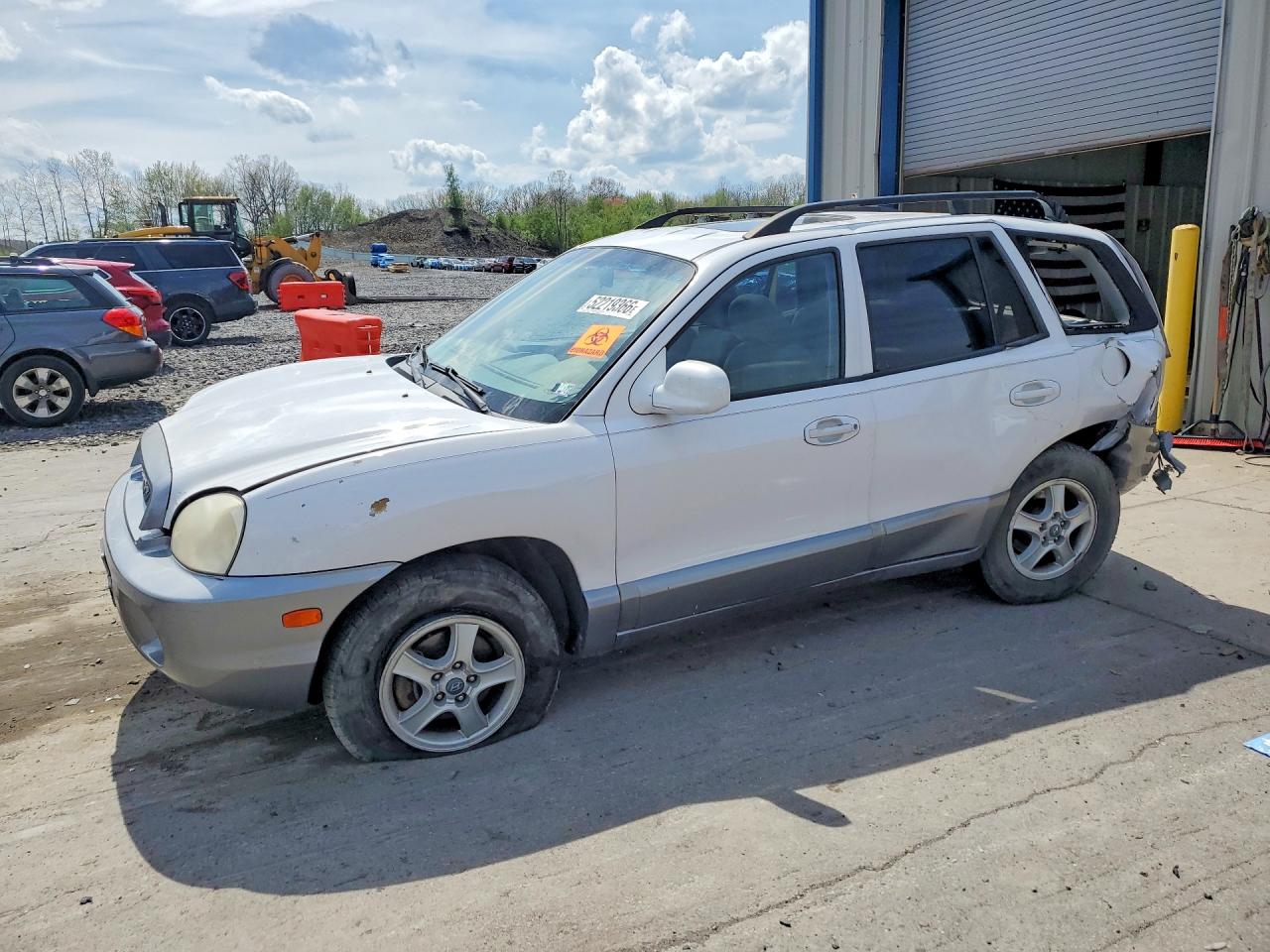 2003 Hyun Santa Fe White vin: KM8SC73D13U472238