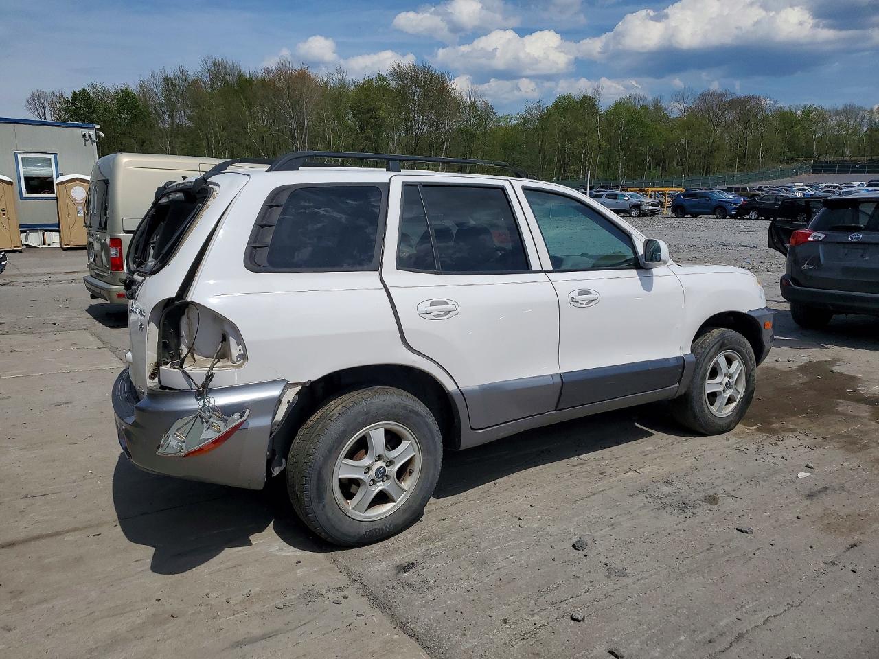 2003 Hyun Santa Fe White vin: KM8SC73D13U472238