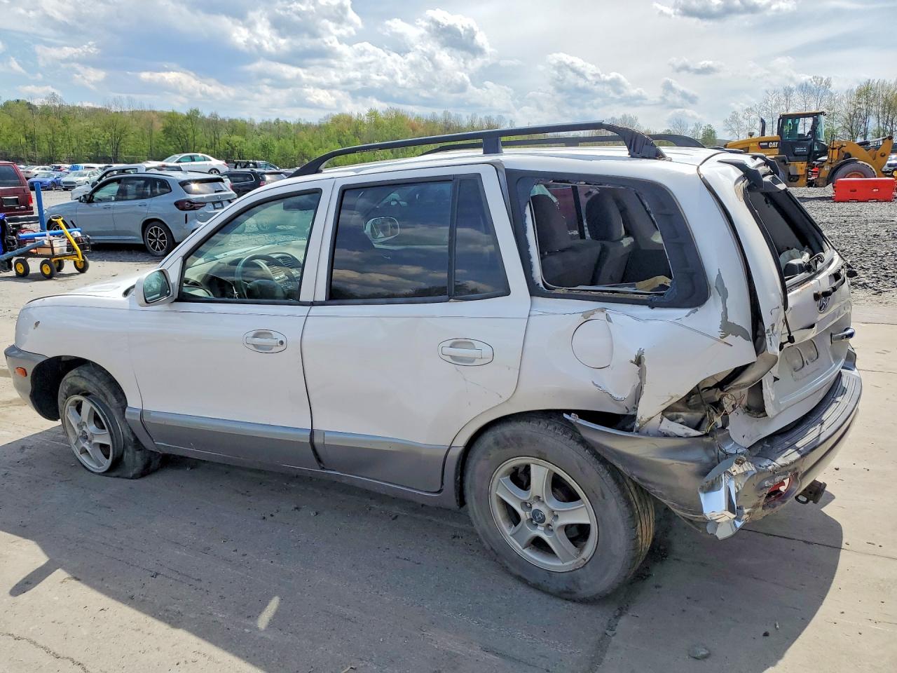 2003 Hyun Santa Fe White vin: KM8SC73D13U472238