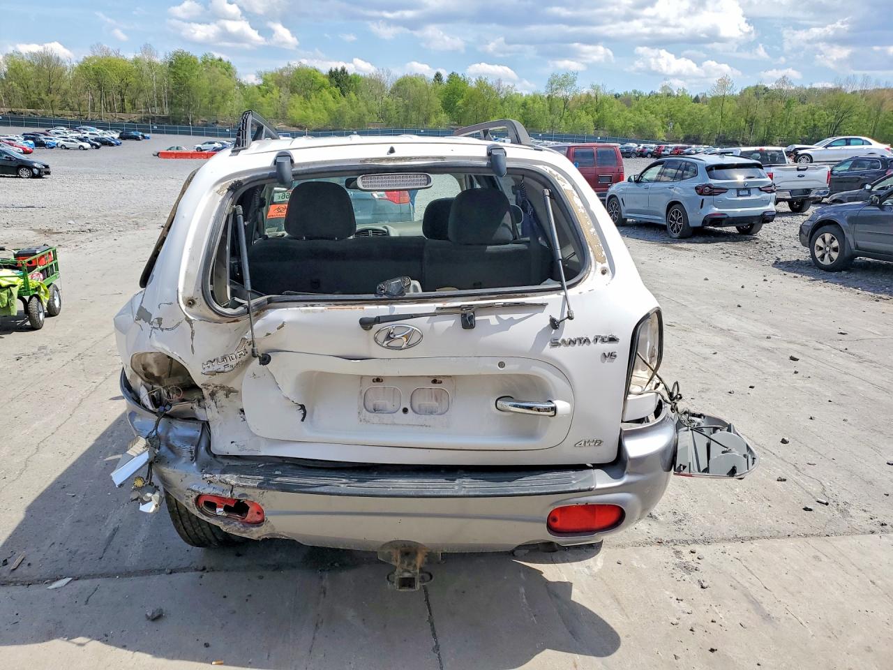 2003 Hyun Santa Fe White vin: KM8SC73D13U472238