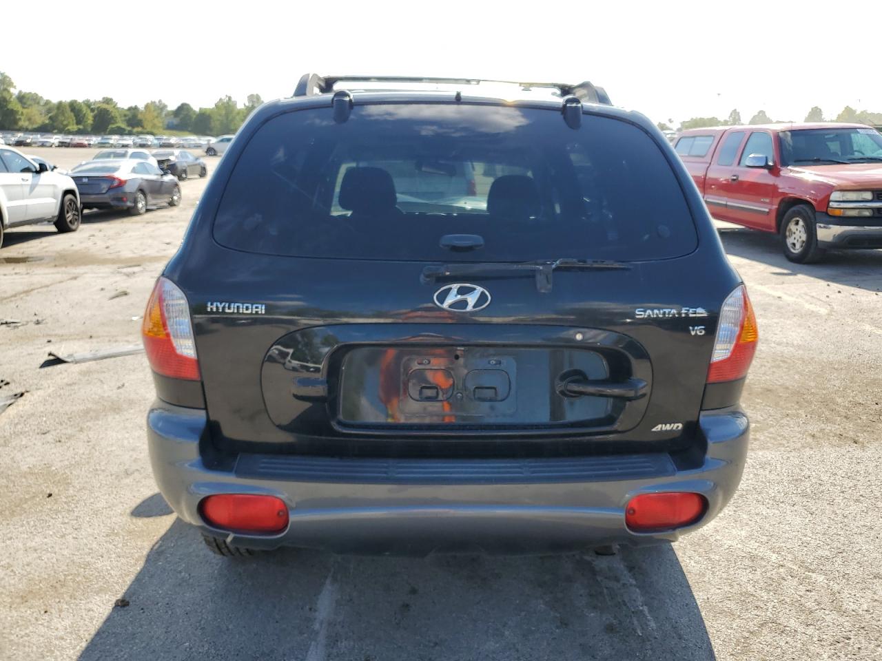 2004 Hyundai Santa Fe Gls Black vin: KM8SC73D14U597368