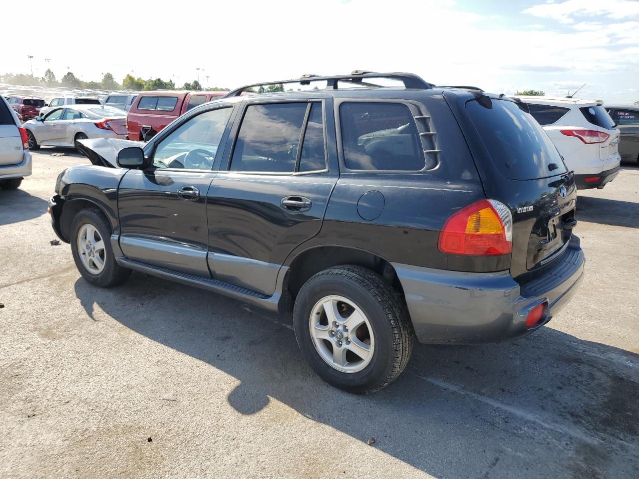 2004 Hyundai Santa Fe Gls Black vin: KM8SC73D14U597368
