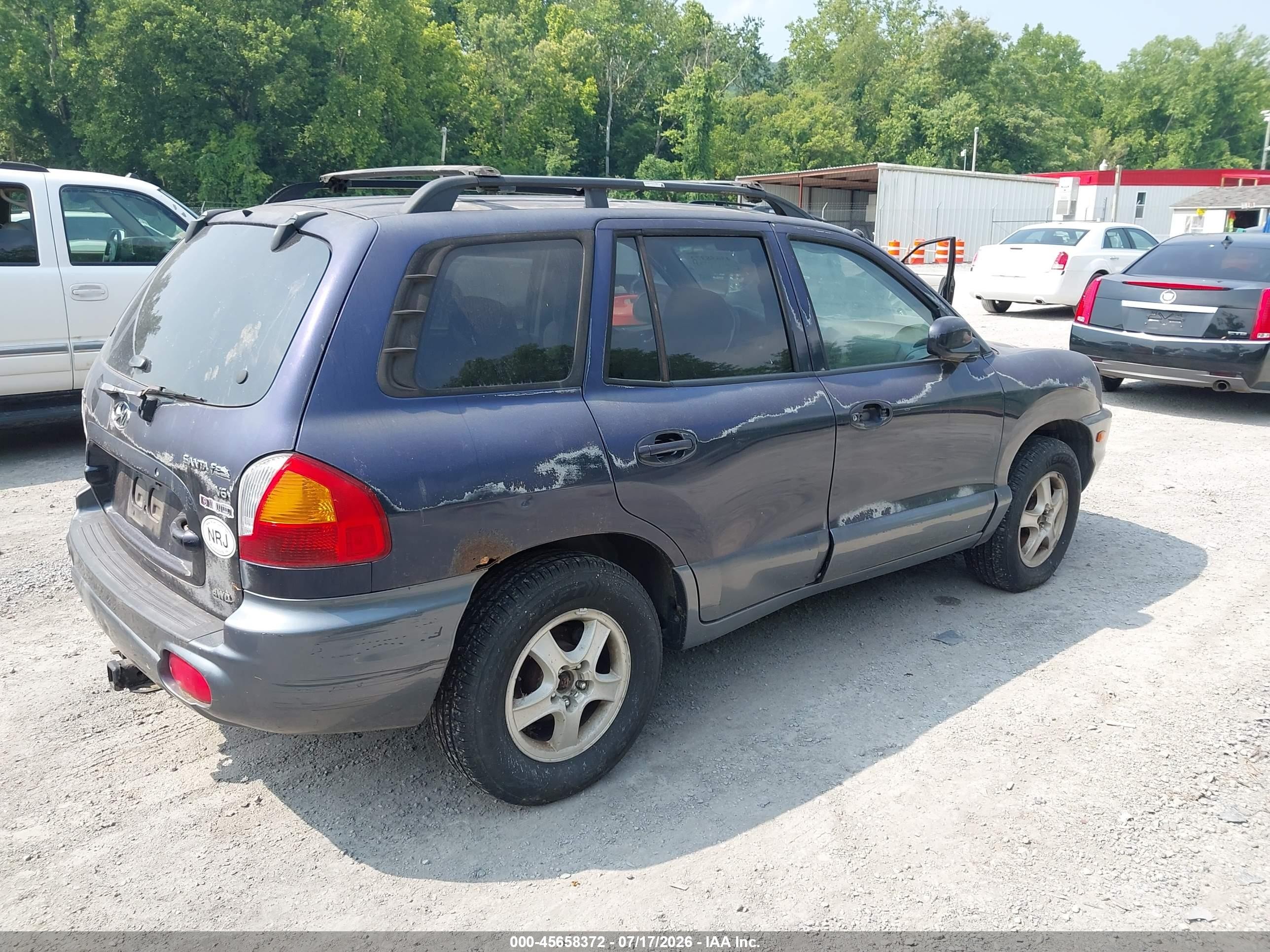 2004 Hyundai Santa Fe Gls Синий vin: KM8SC73D14U715760