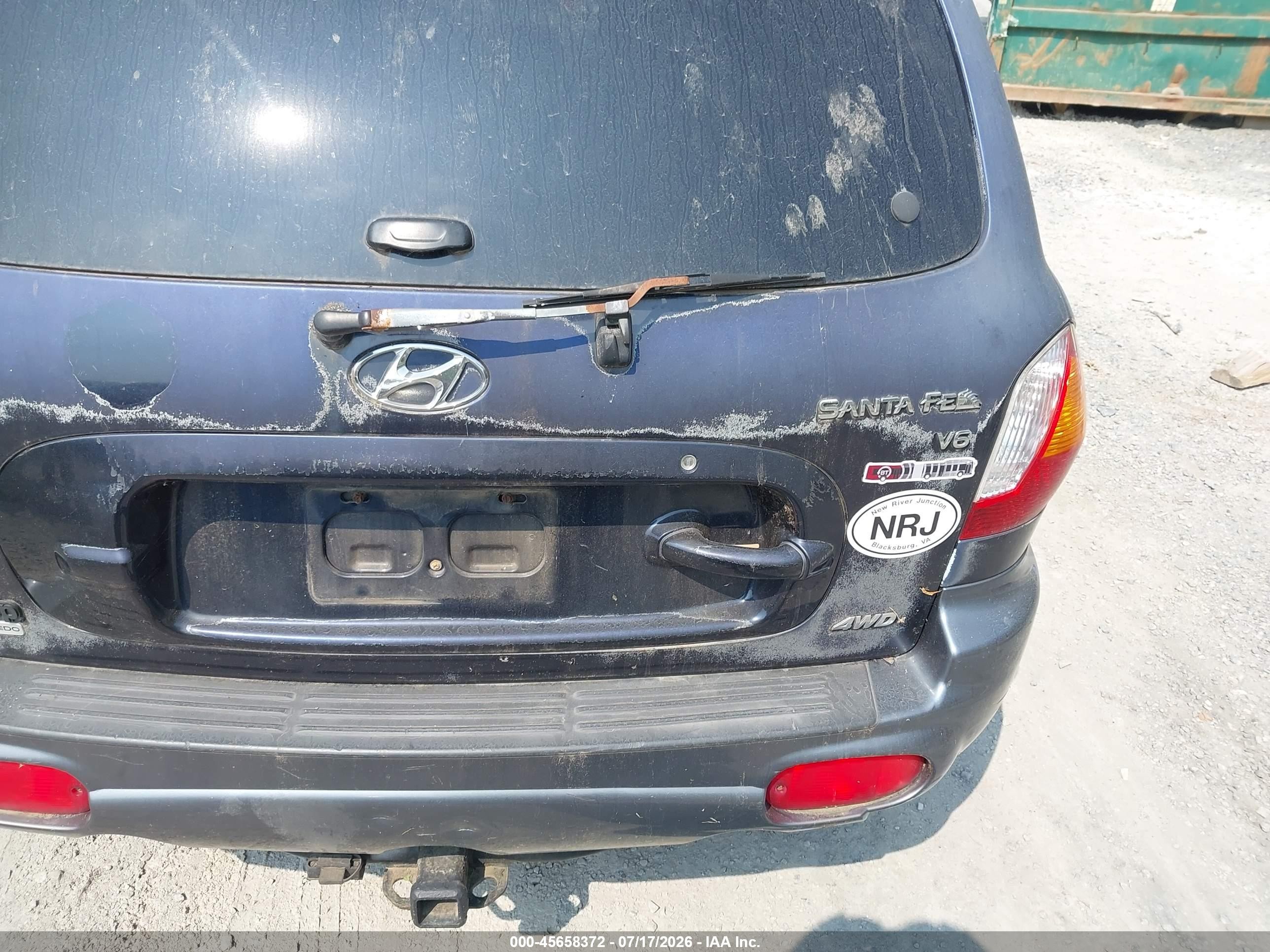 2004 Hyundai Santa Fe Gls Синий vin: KM8SC73D14U715760