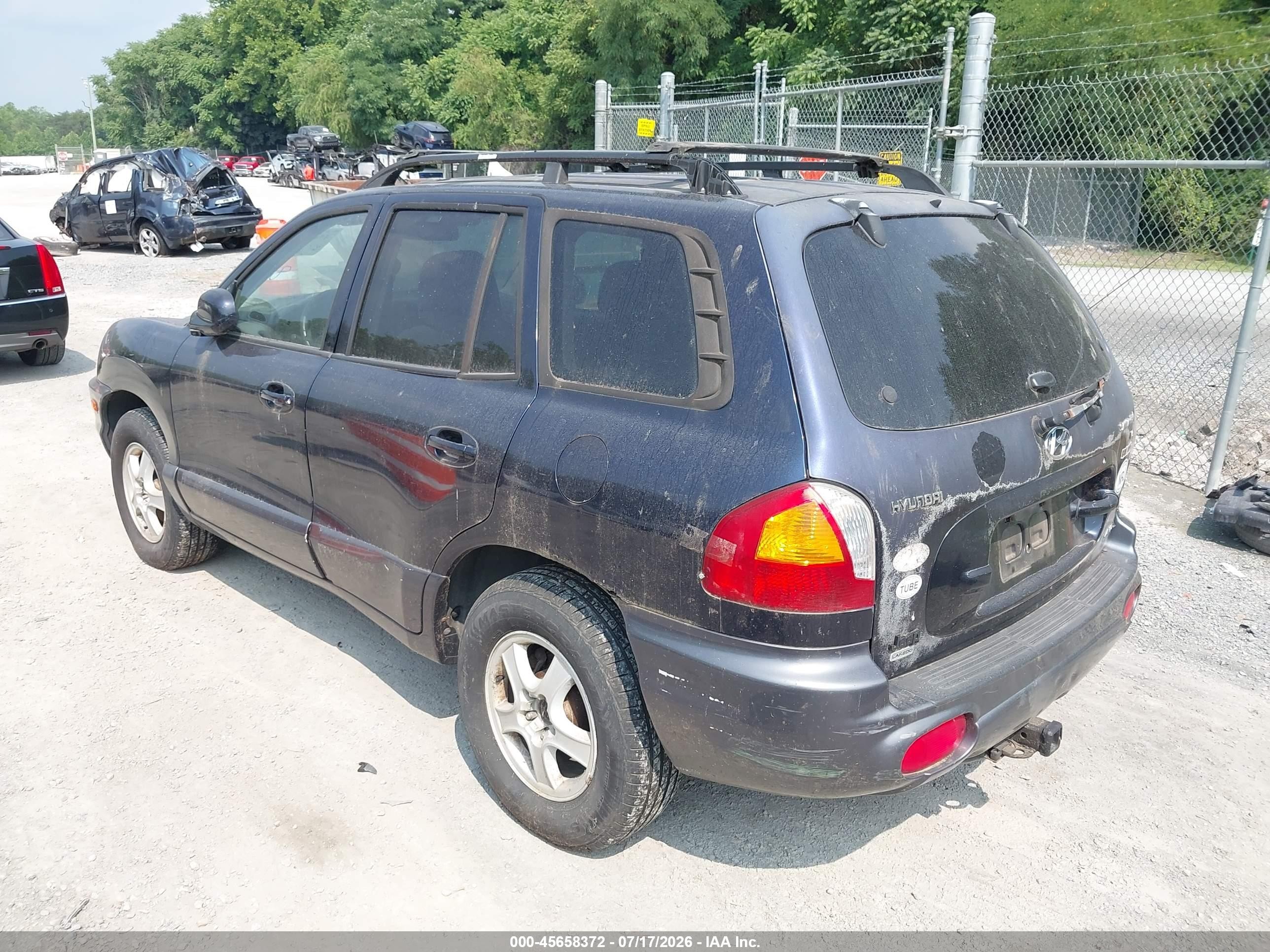 2004 Hyundai Santa Fe Gls Синий vin: KM8SC73D14U715760