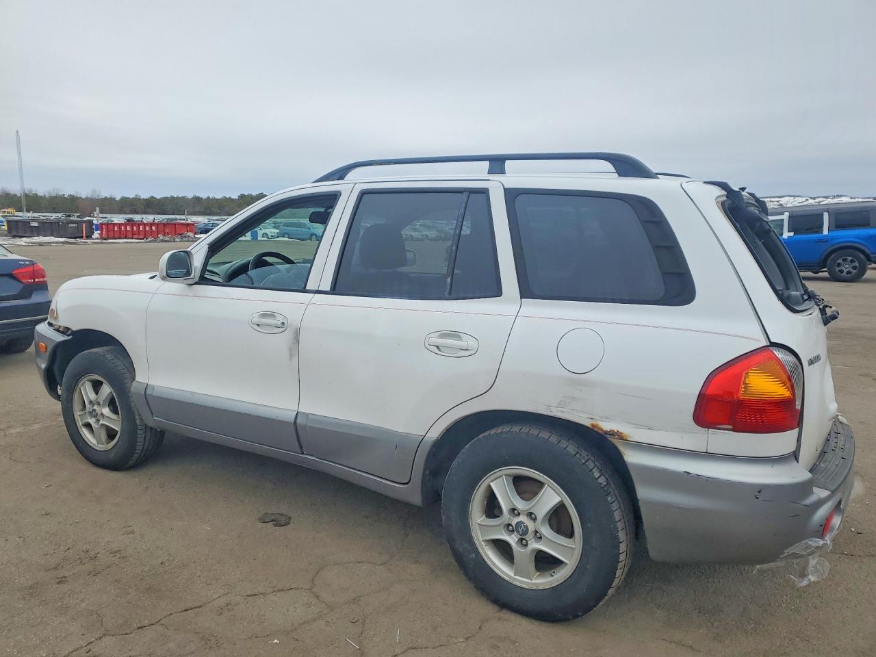 2003 Hyundai Santa Fe Gls White vin: KM8SC73D23U536335