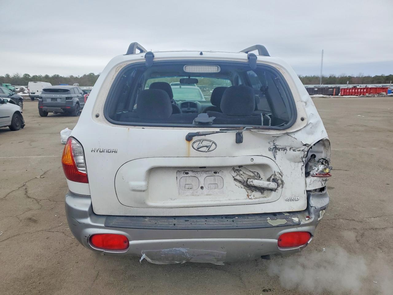 2003 Hyundai Santa Fe Gls White vin: KM8SC73D23U536335