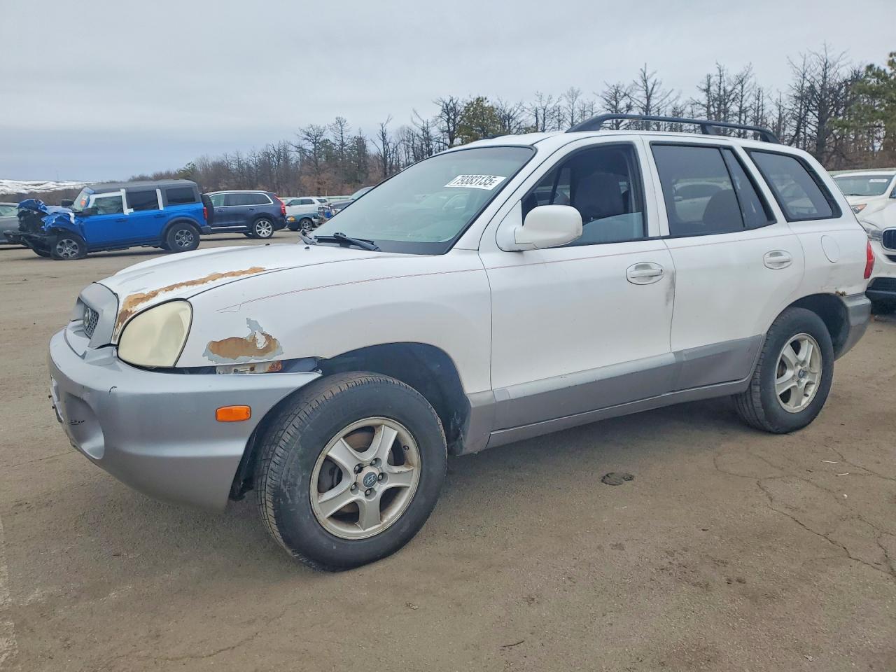 2003 Hyundai Santa Fe Gls White vin: KM8SC73D23U536335