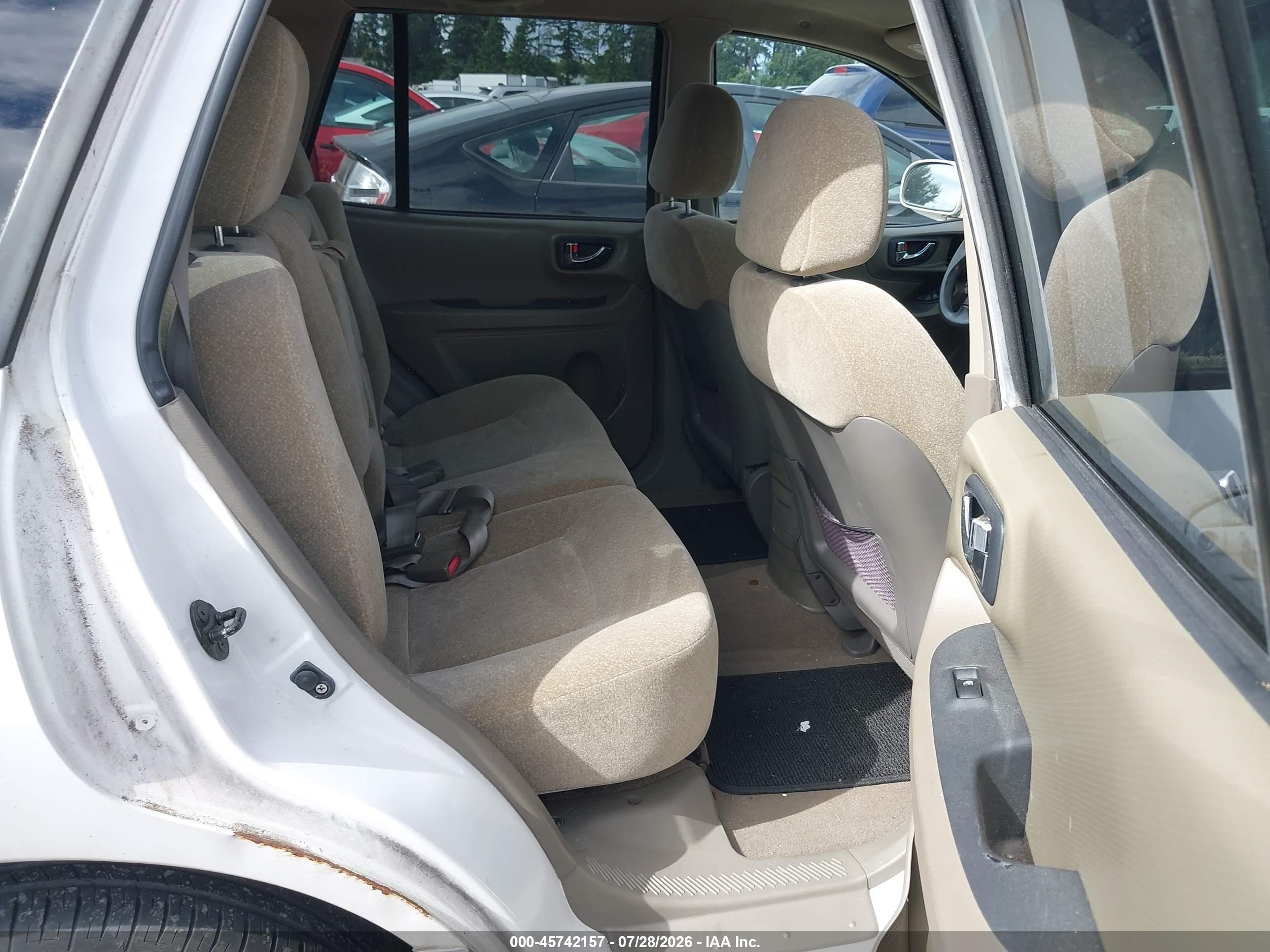 2004 Hyundai Santa Fe Gls White vin: KM8SC73D24U726749