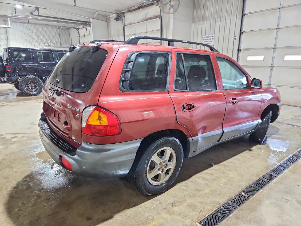 2004 Hyundai Santa Fe Gls Maroon vin: KM8SC73D24U787759
