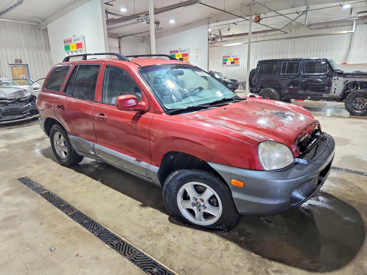 2004 Hyundai Santa Fe Gls Maroon vin: KM8SC73D24U787759