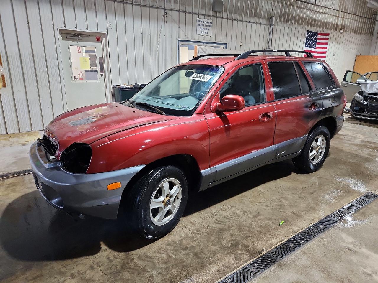 2004 Hyundai Santa Fe Gls Maroon vin: KM8SC73D24U787759