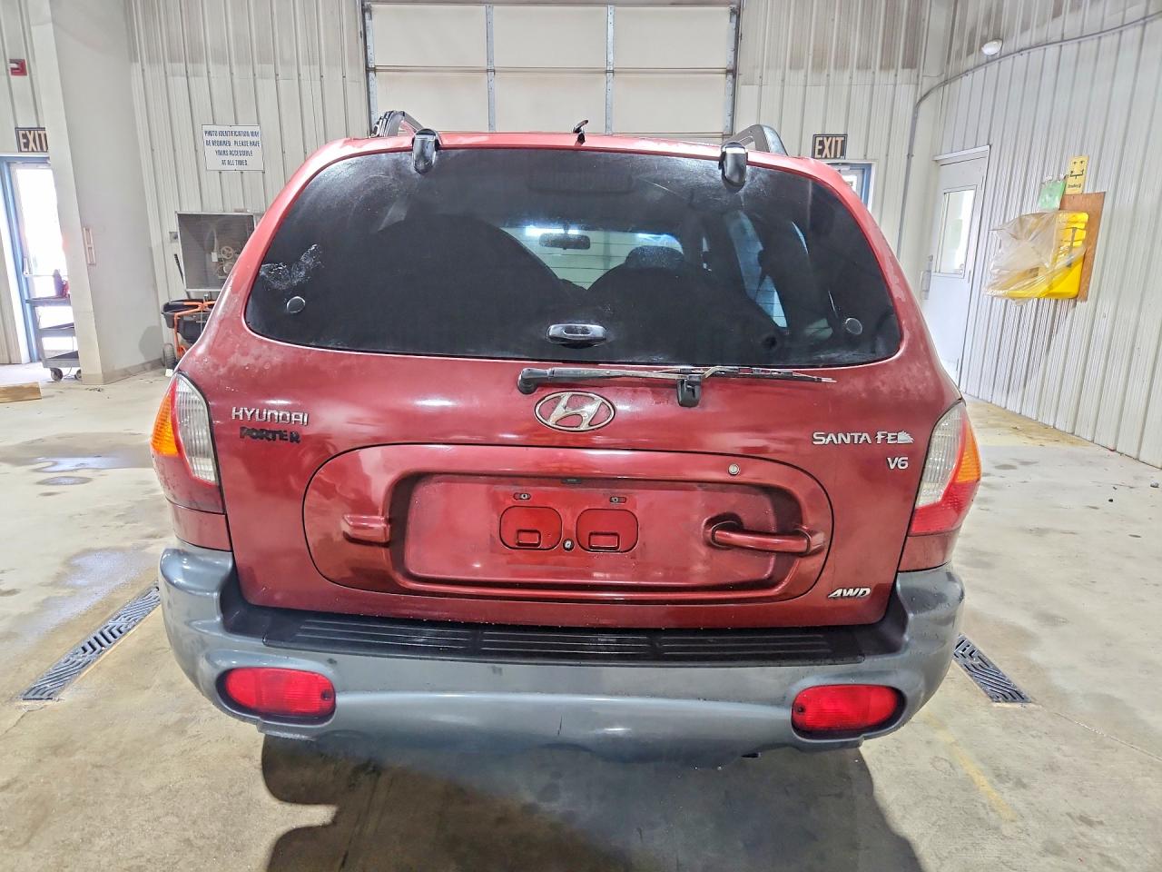 2004 Hyundai Santa Fe Gls Maroon vin: KM8SC73D24U787759